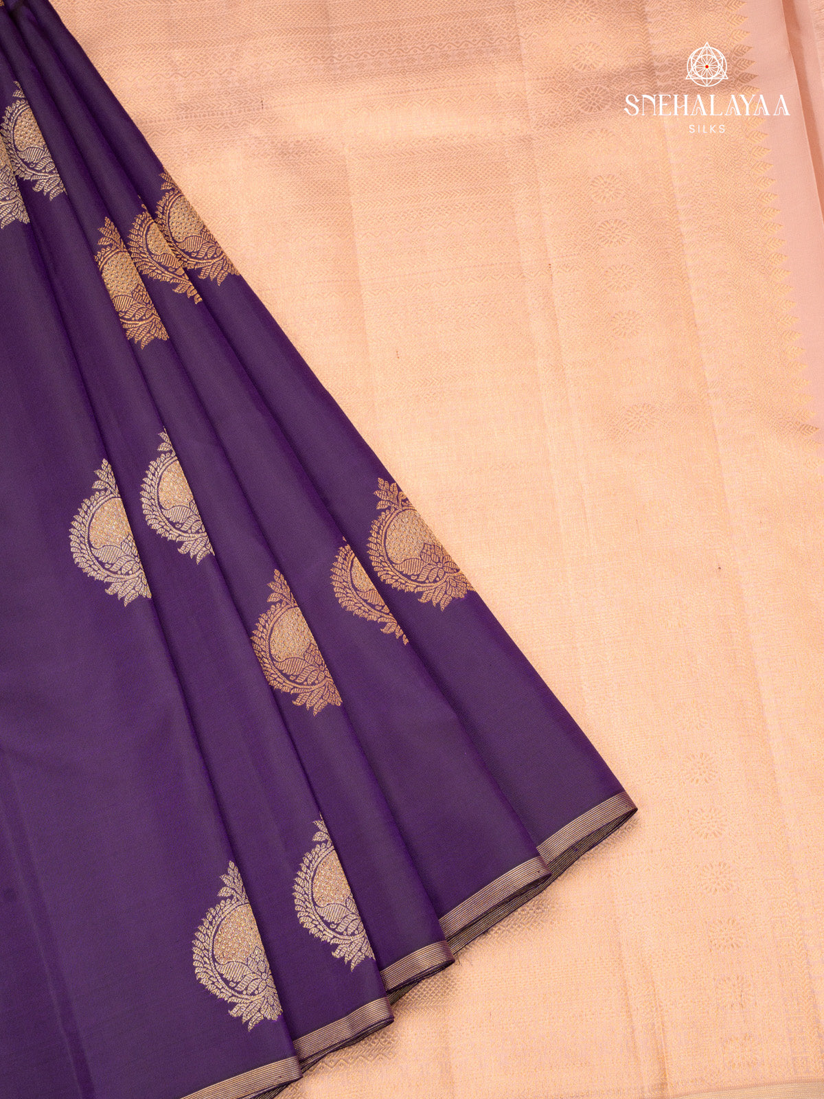 Purple Kanjivaram Silk Saree