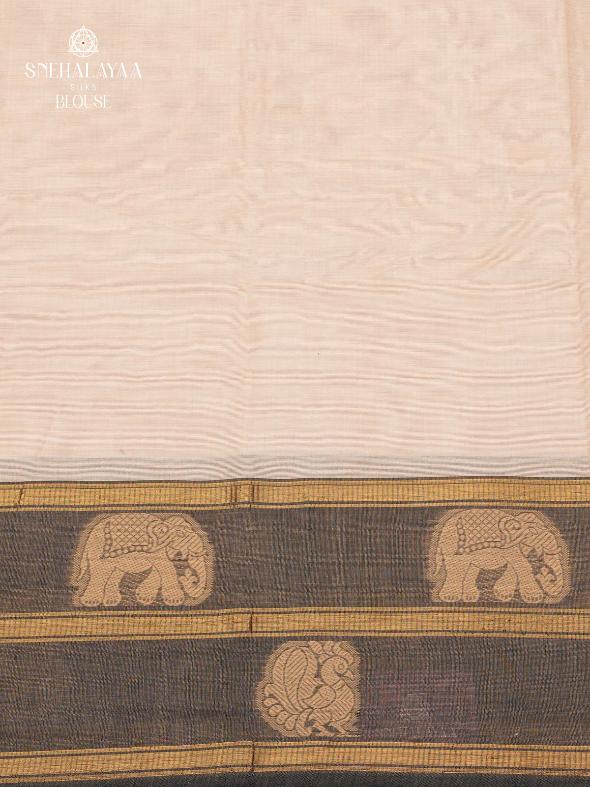 Ivory Chettinad Cotton Saree