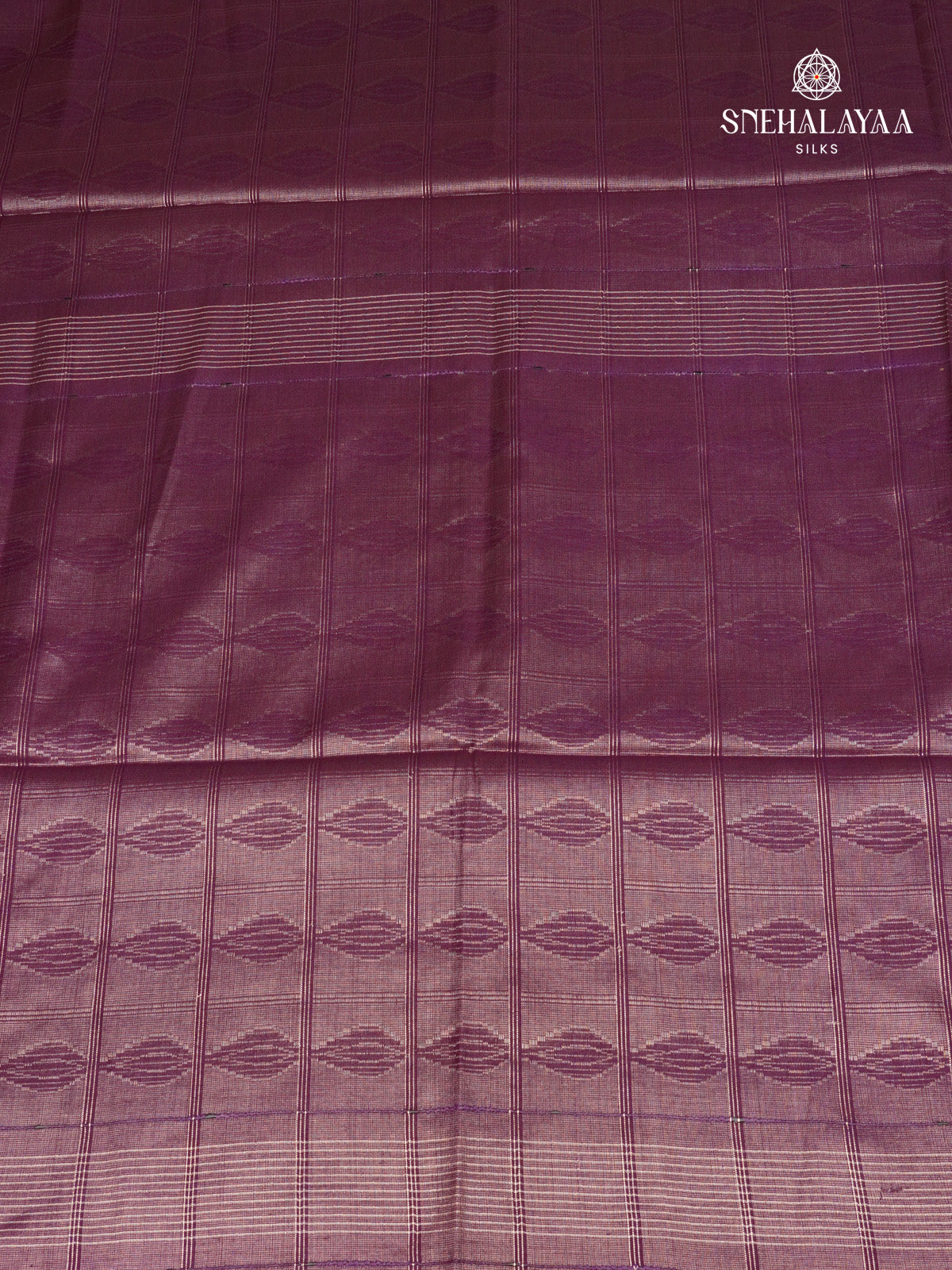 Purple Bamboo Silk Saree