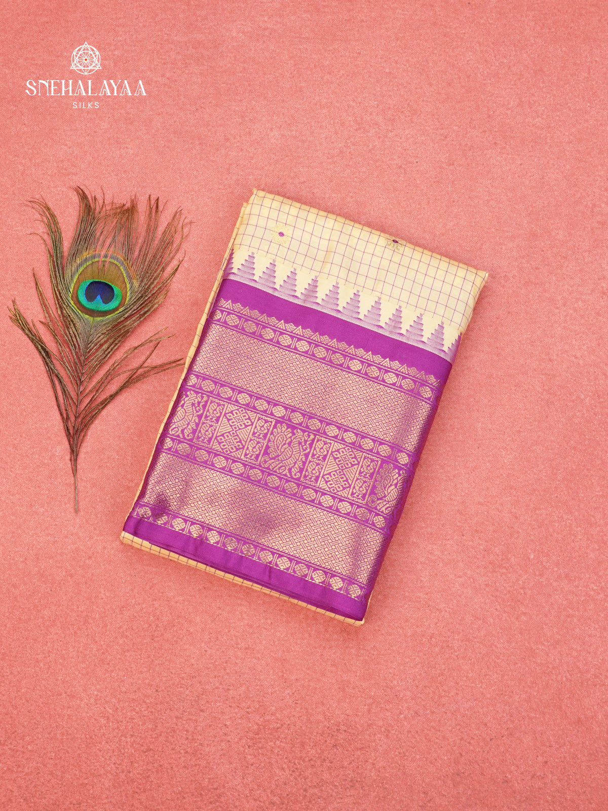 Sandal Gadwal Silk Saree