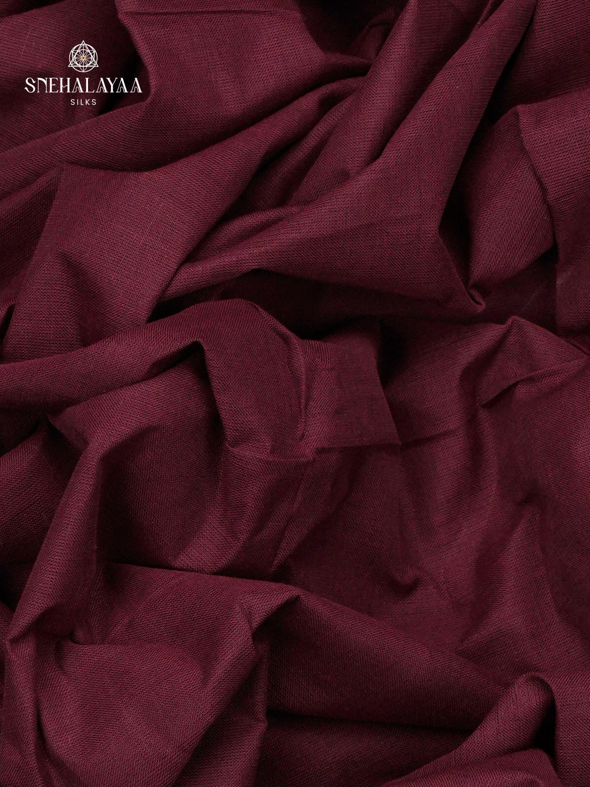 Maroon Kanchi Cotton Saree