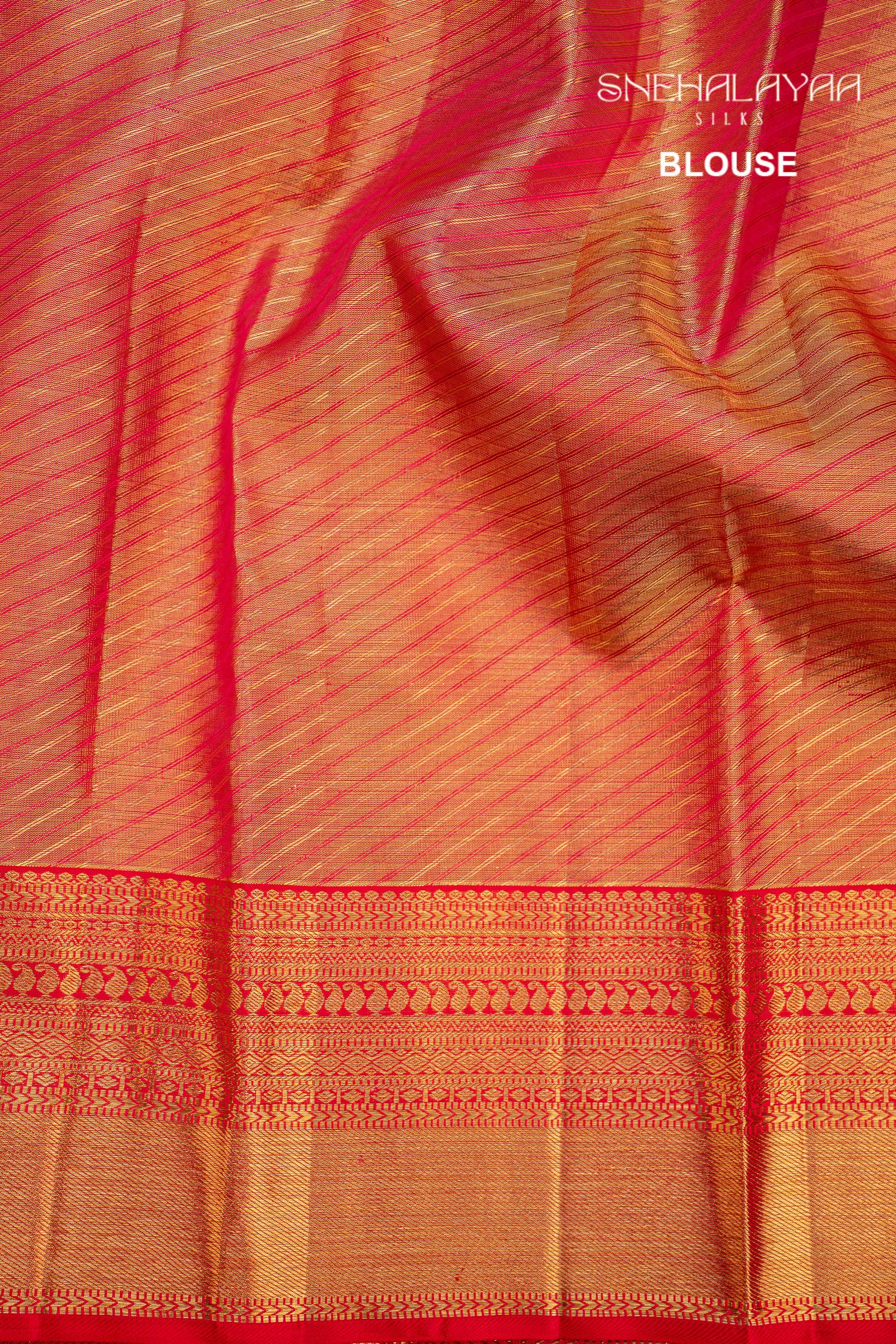 Magenta Pink Kancheevaram Tissue Silk Saree