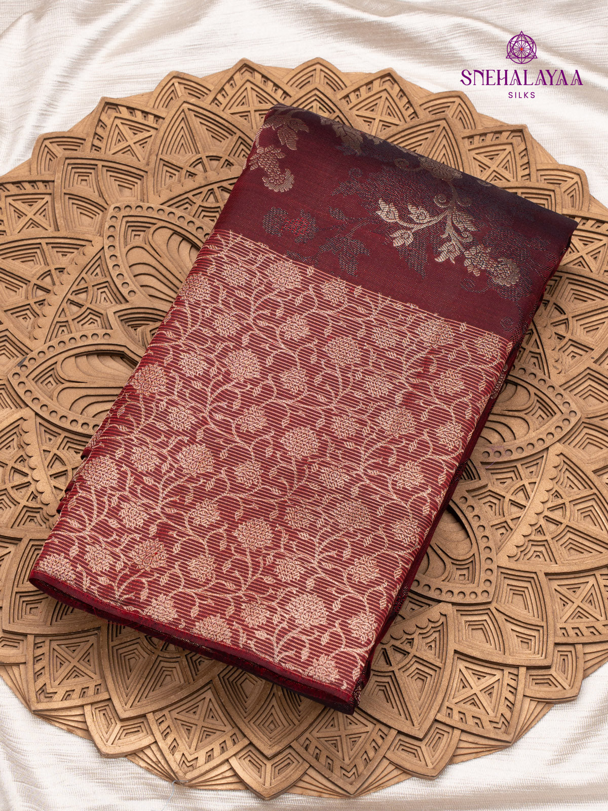 Brown Kanjivaram Silk Saree