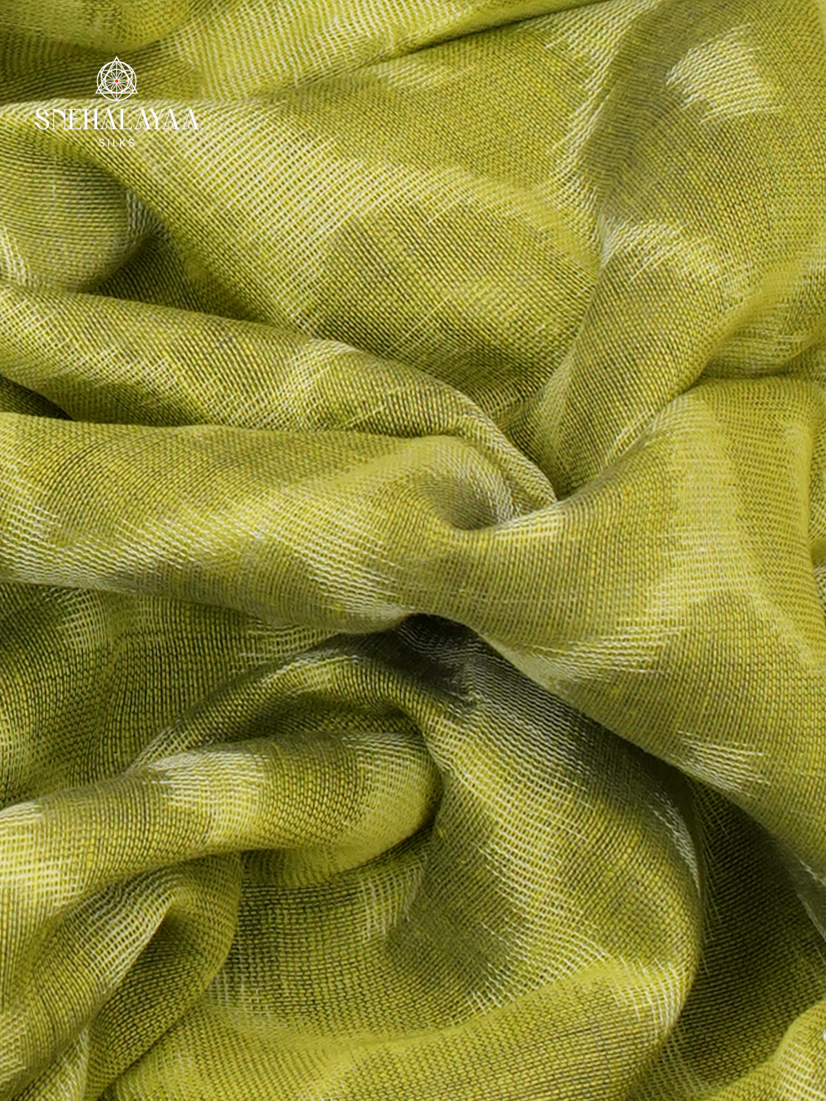 Pista Green Sambalpuri Cotton Saree