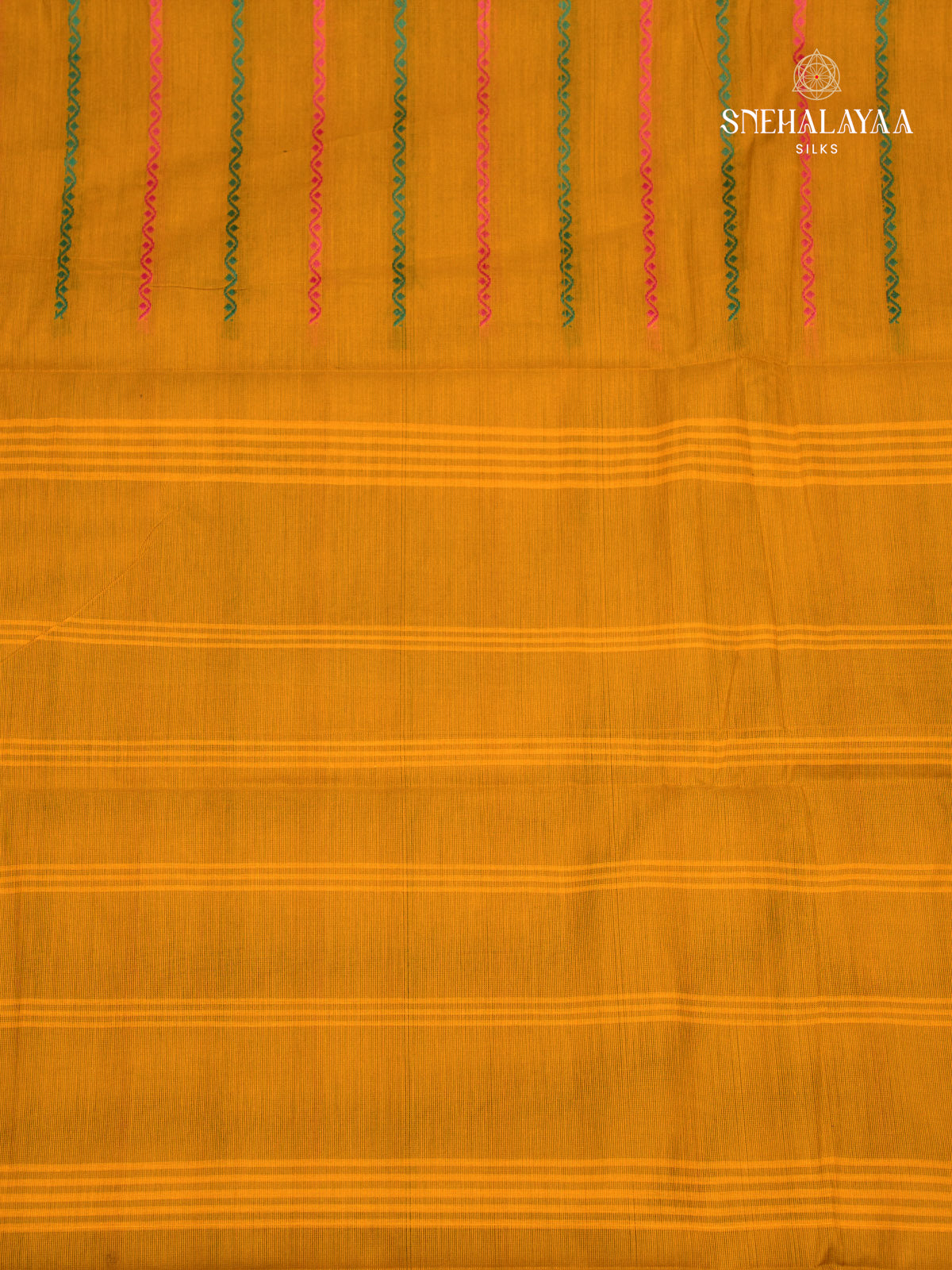 Yellow Chettinad Cotton Saree