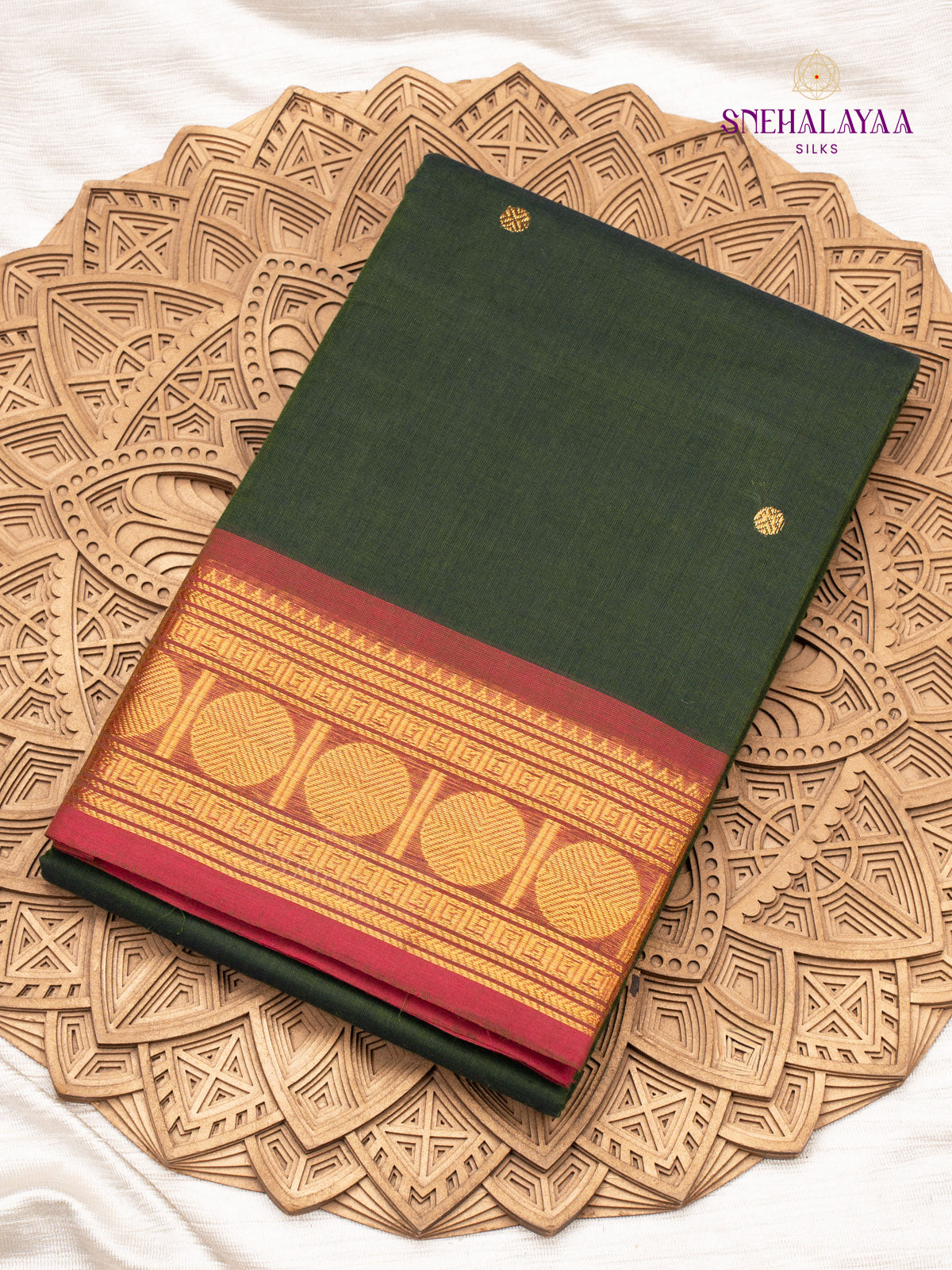 Green Chettinad Cotton Saree