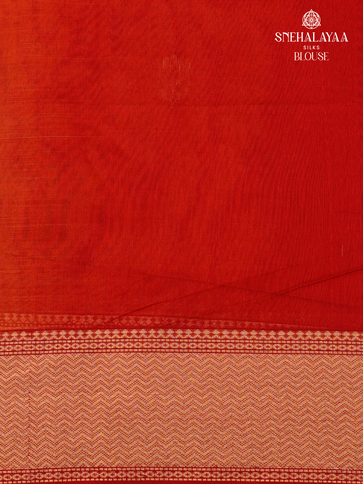 Rust Orange Maheshwari Silk Cotton Saree