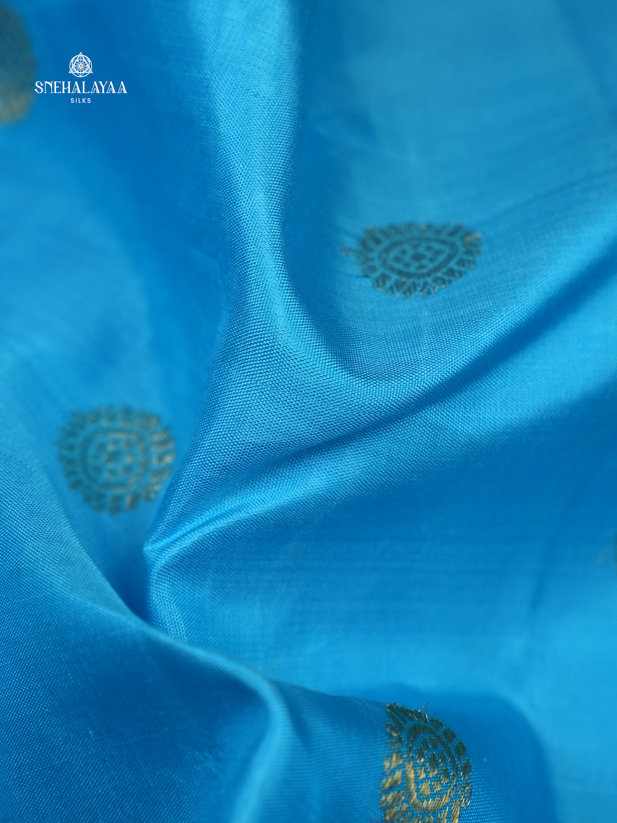 Sky Blue Kanjivaram Silk Saree