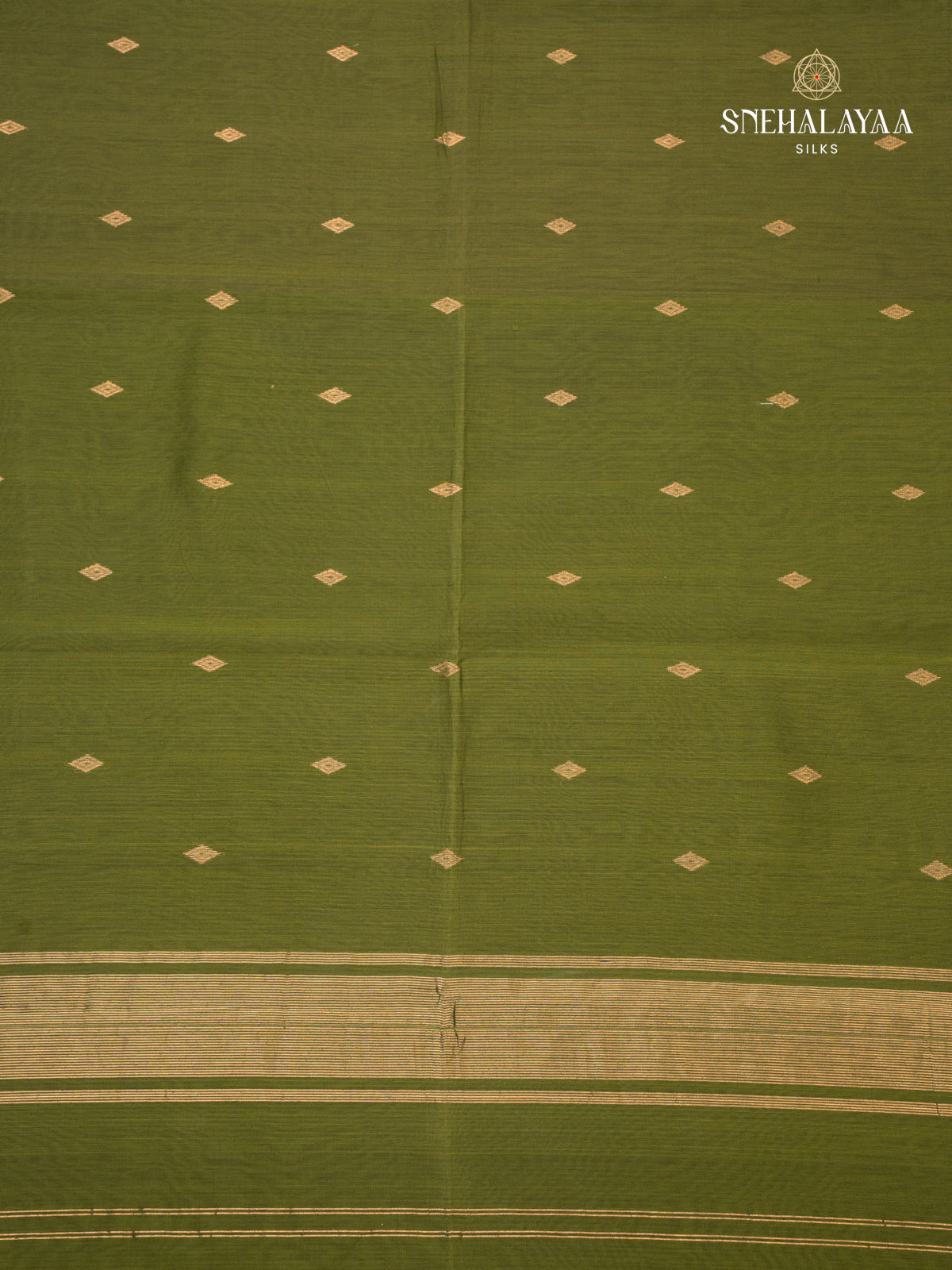 Light Green Maheshwari Silk Cotton Saree