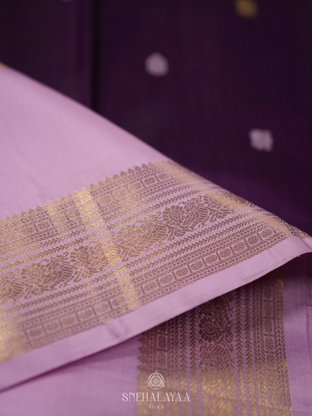 Purple Kanjivaram Silk Saree