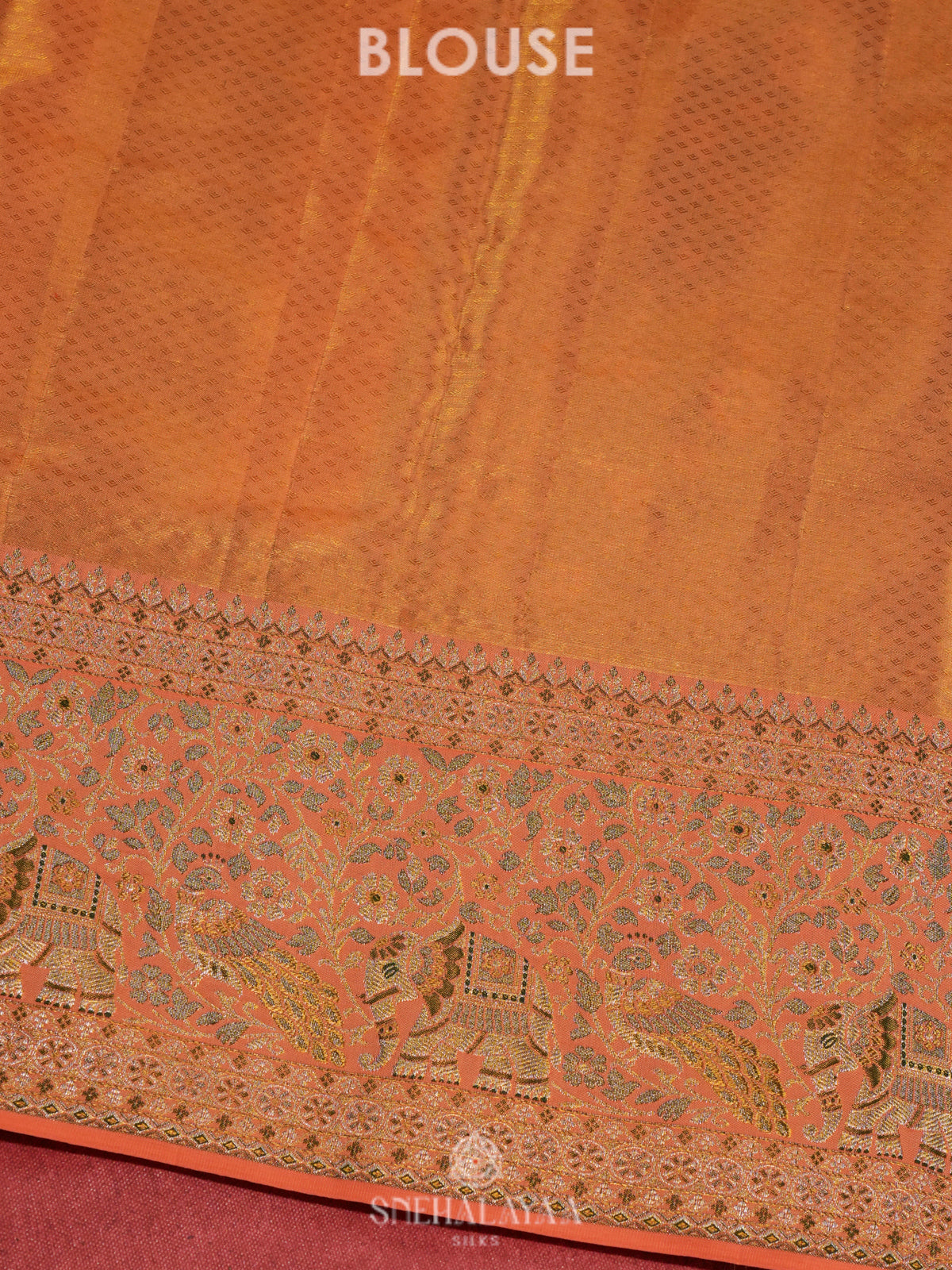 Olive Green Kanjivaram Silk Saree