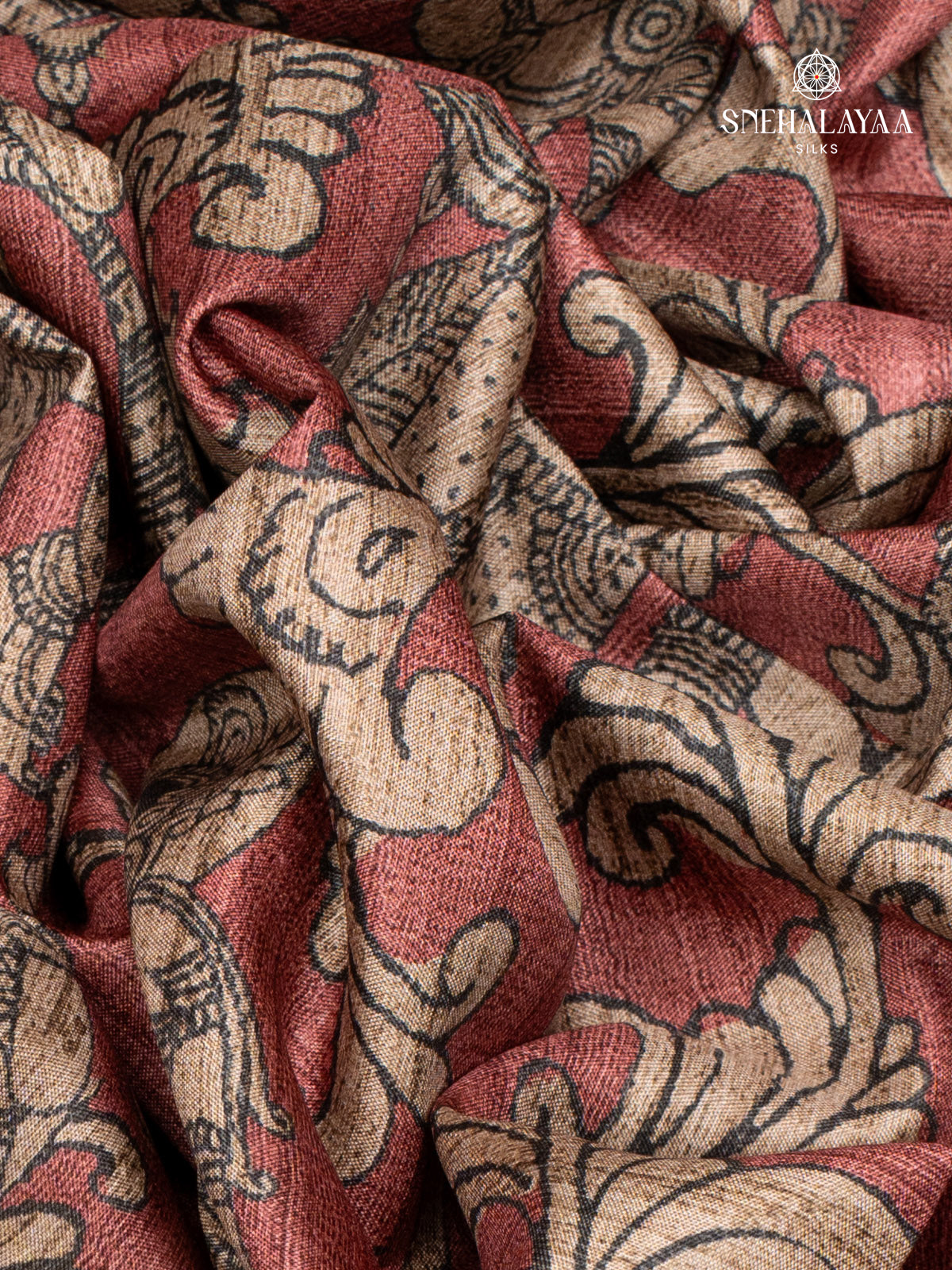 Dusty Pink Tussar Saree