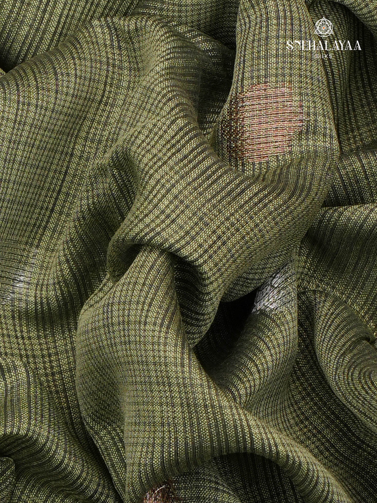 Olive Green Kota Saree