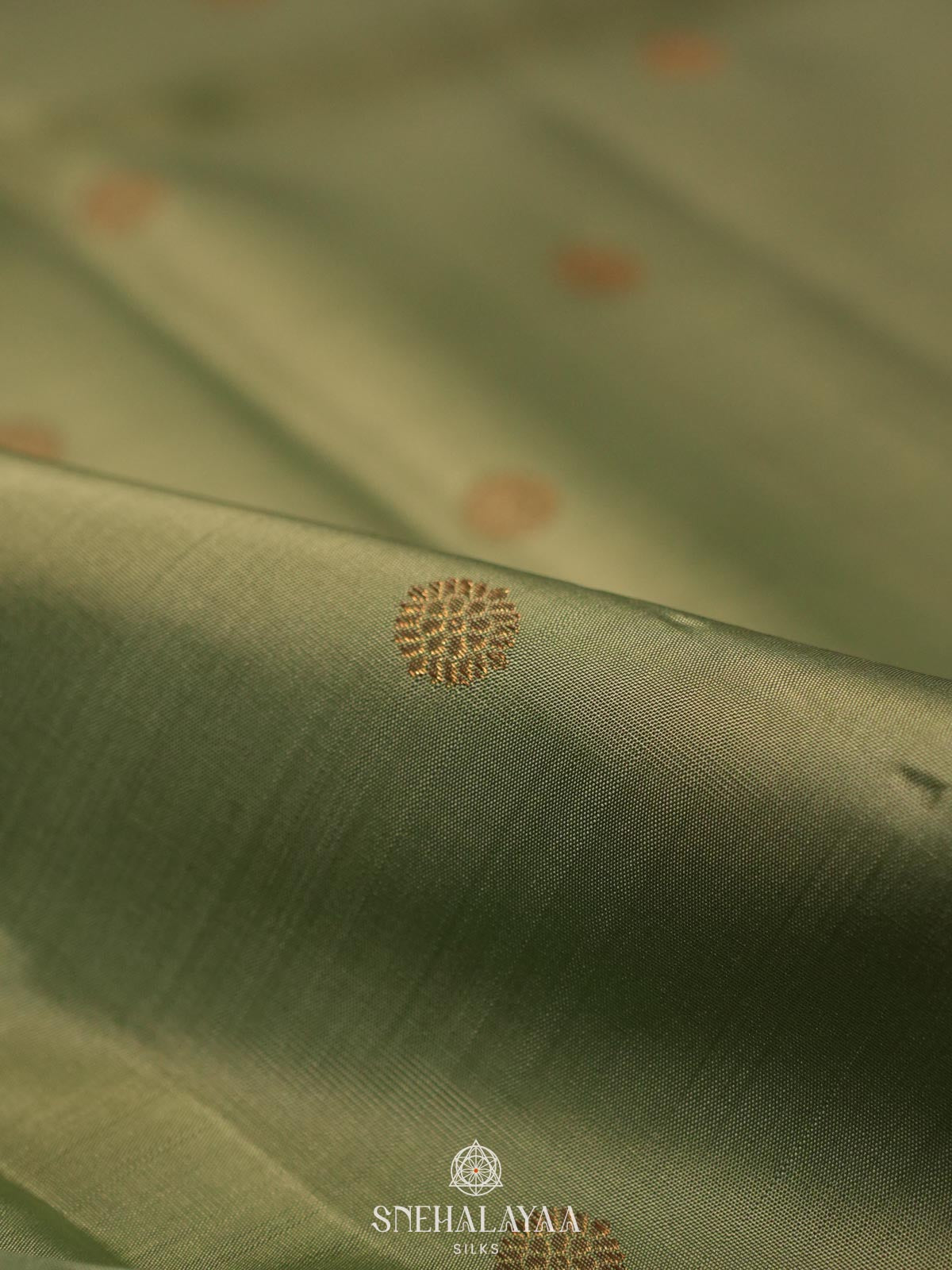 Pista Green Kanjivaram Silk Saree