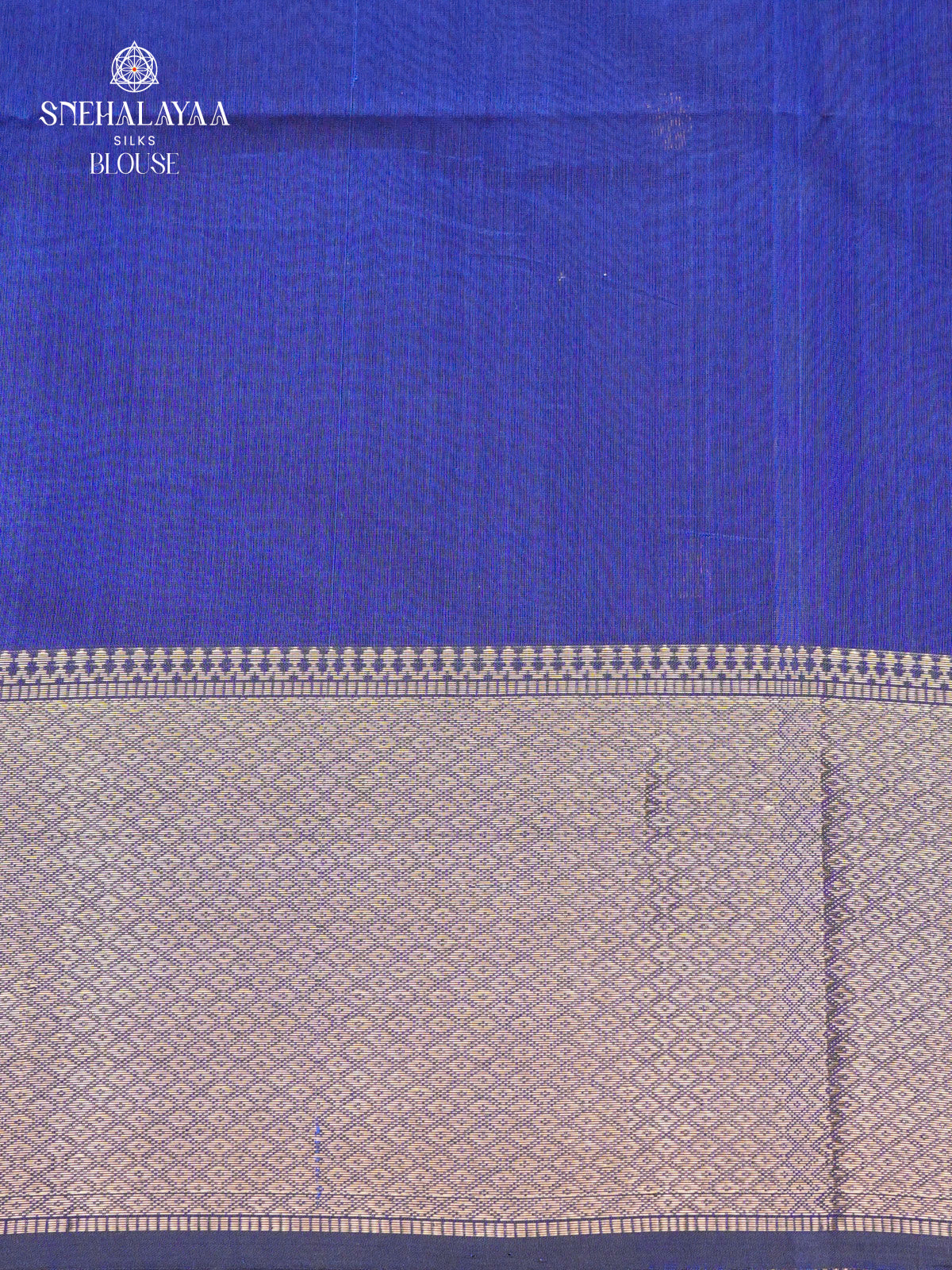 Royal Blue Maheshwari Silk Cotton Saree