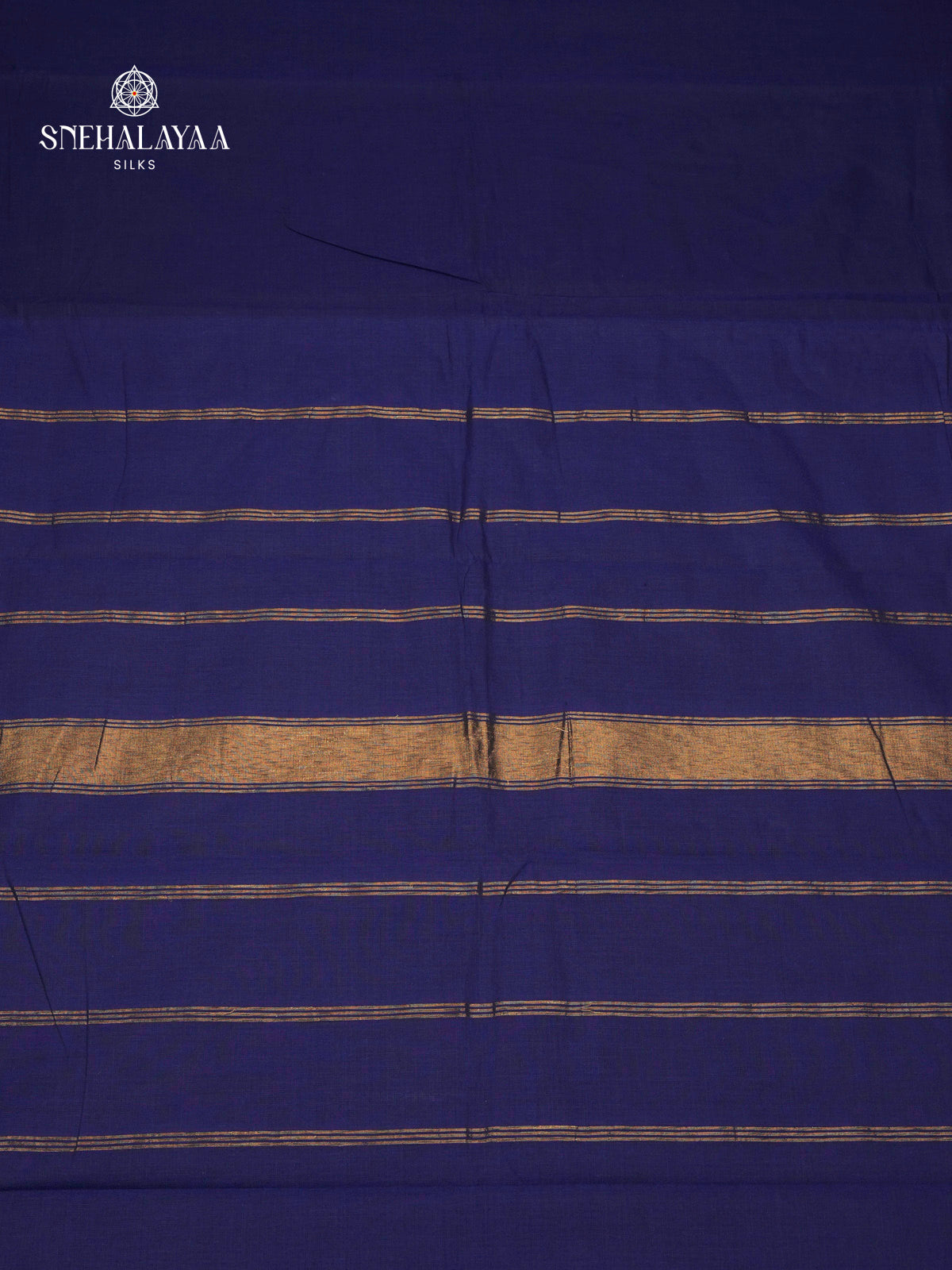 Deep Navy Blue Chettinad Cotton Saree