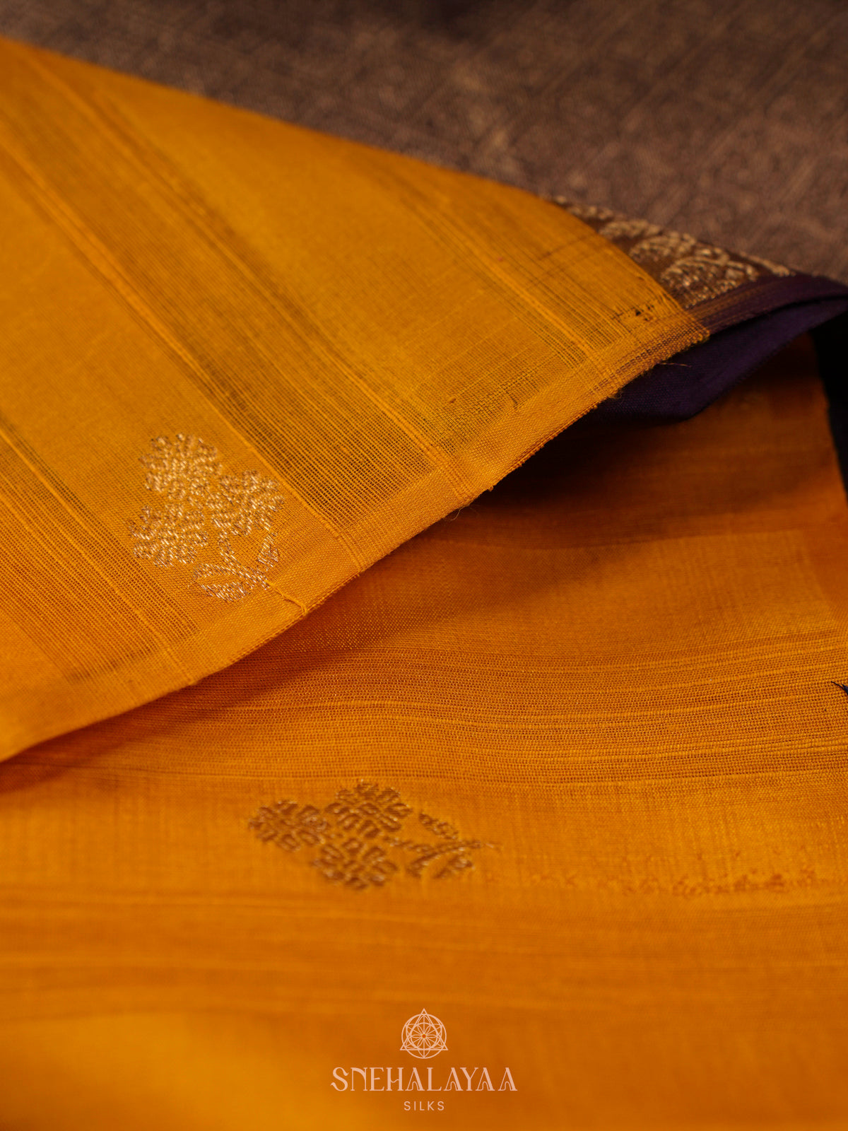 Mango Yellow Kanchi Linen Silk Saree