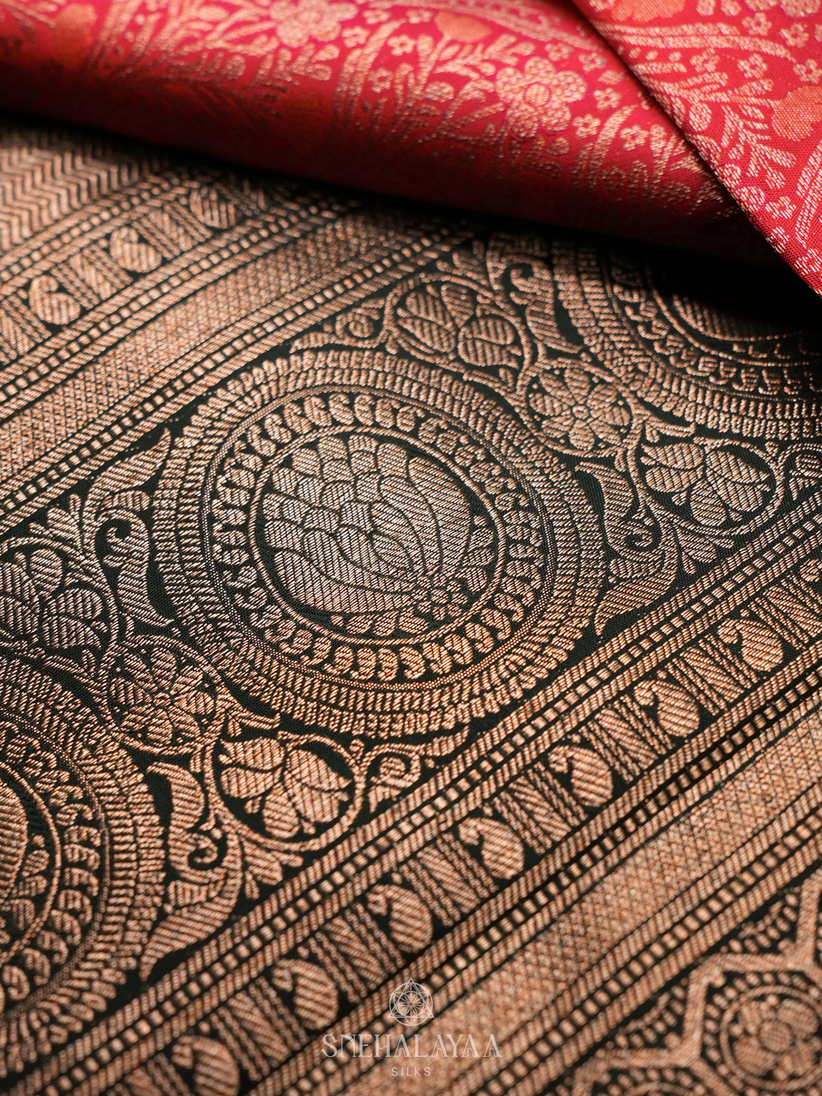 Orange Kanjivaram Silk Saree