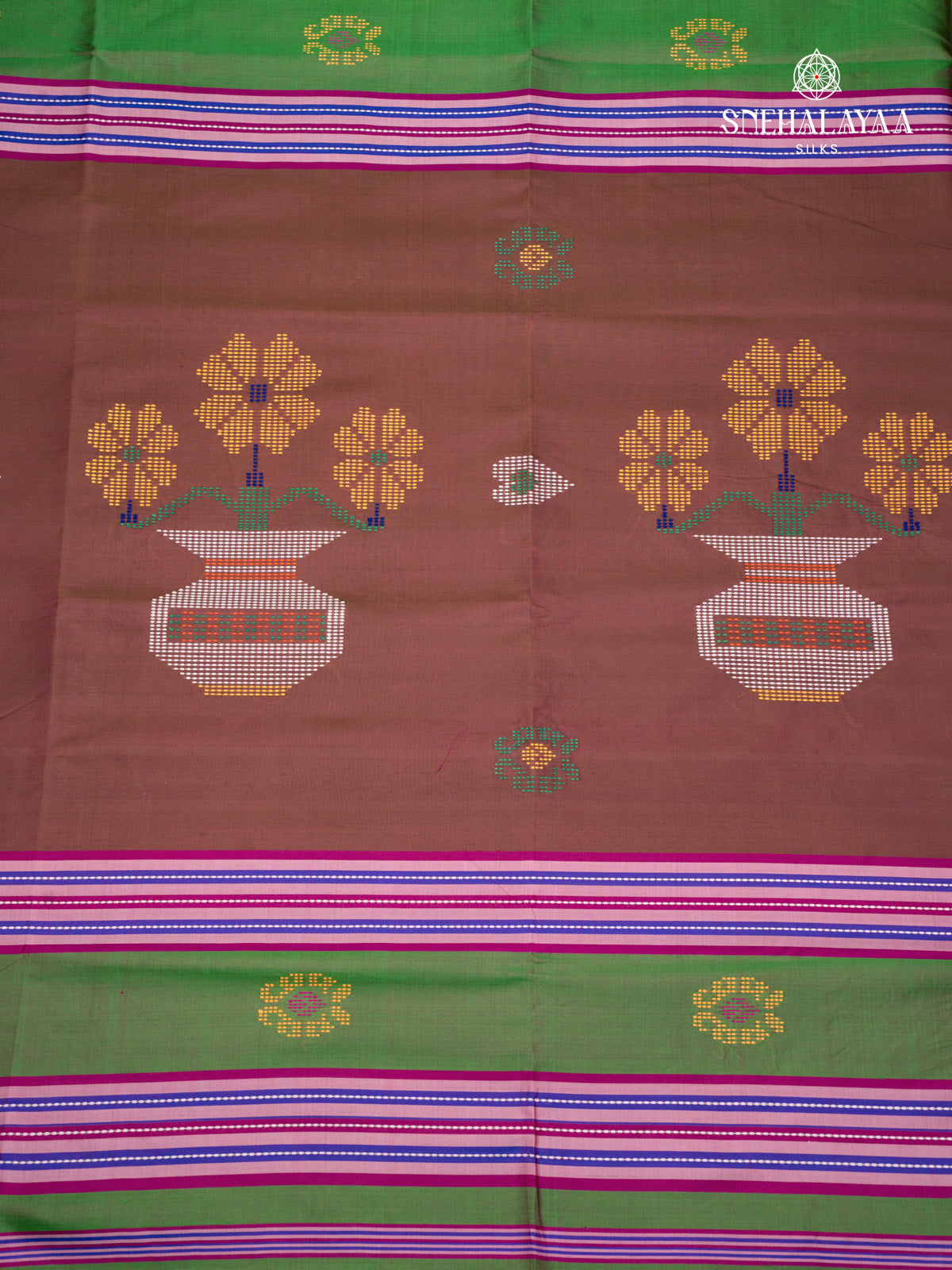 Green Katan Silk Saree