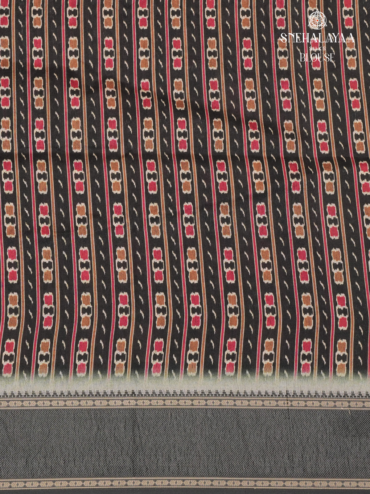 Pastel Green Floral Printed Tussar Saree