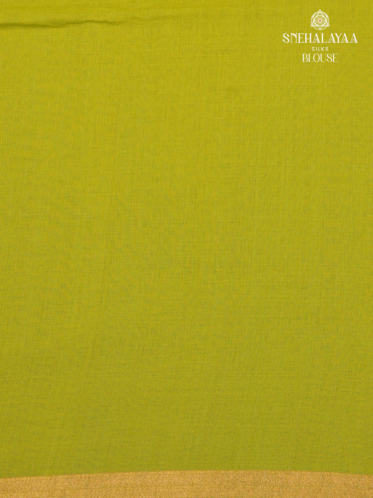 Lime Green Khadi Cotton Saree