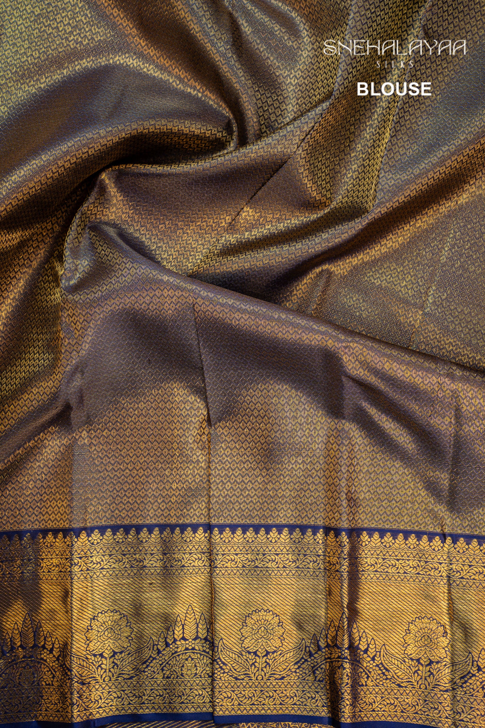 Pear Green Kancheevaram Tissue Silk Saree