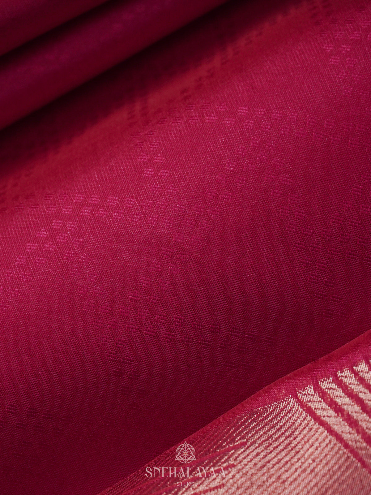 Magenta Jute Saree
