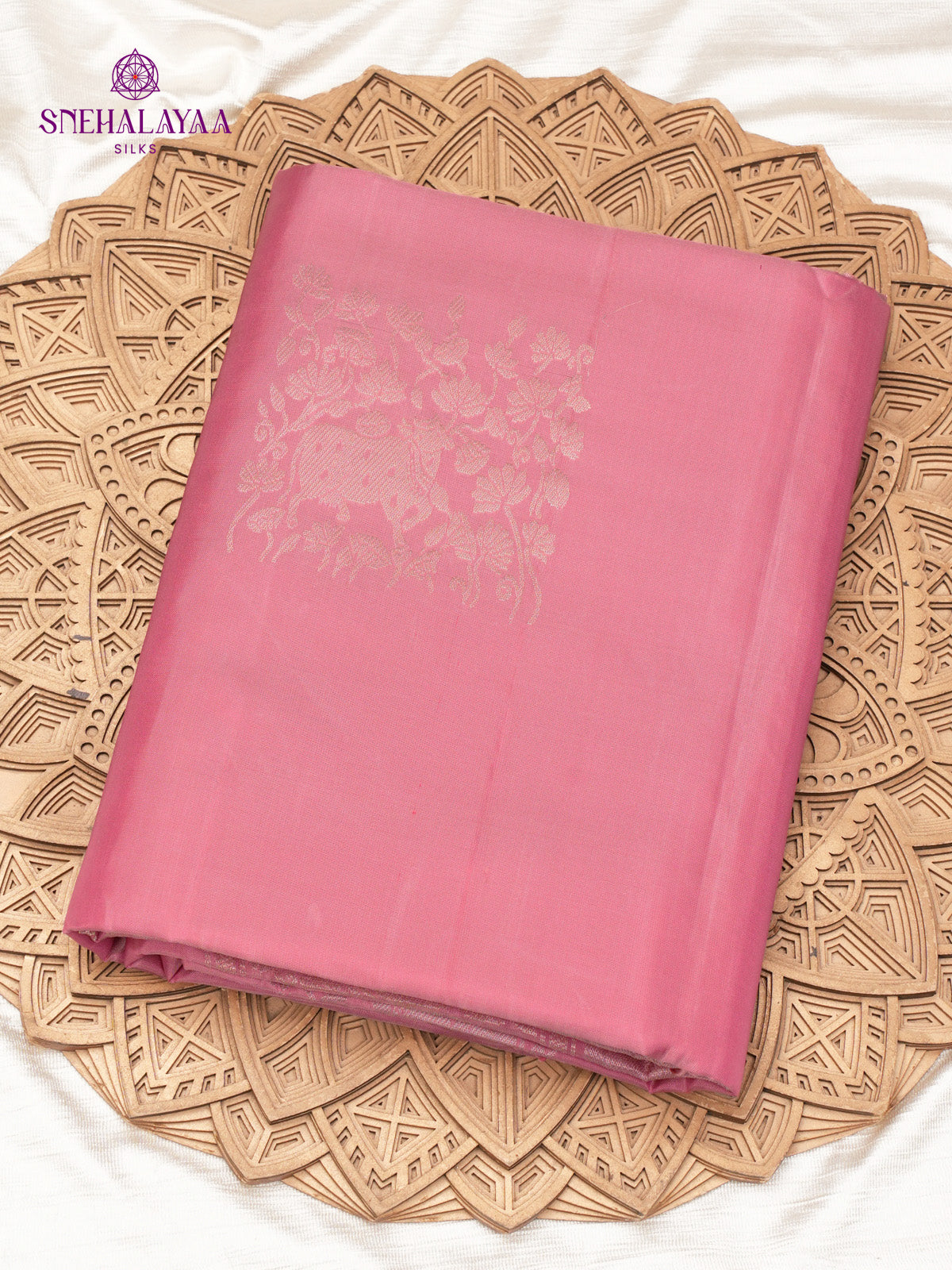 Onion Pink Kanjivaram Soft Silk Saree