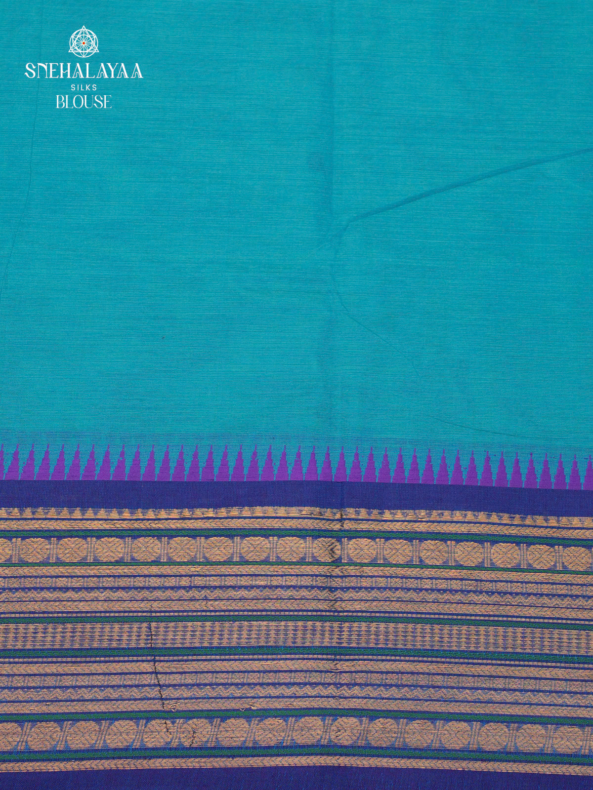 Blue Chettinad Cotton Saree