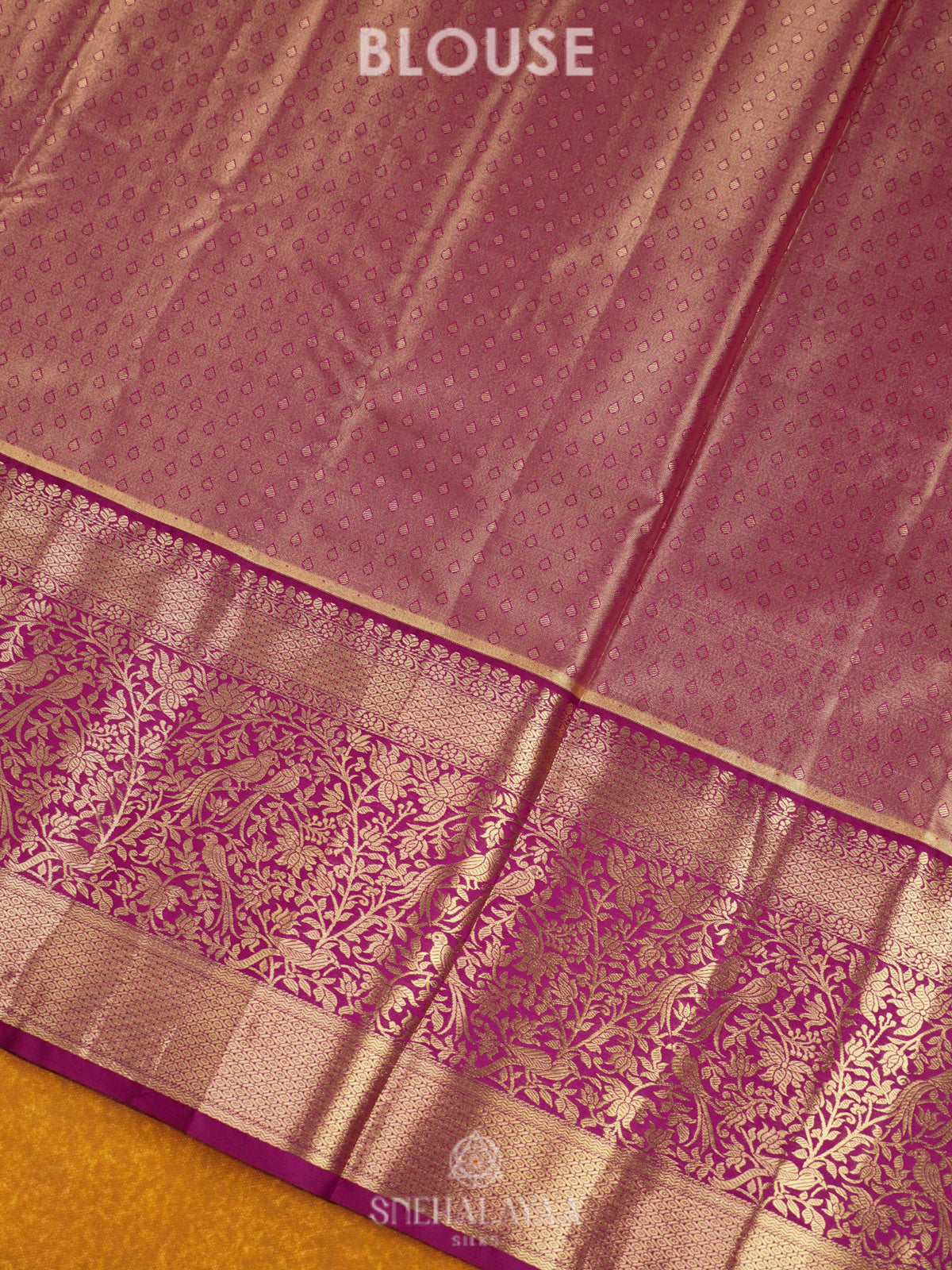 Lilac Art Silk Saree