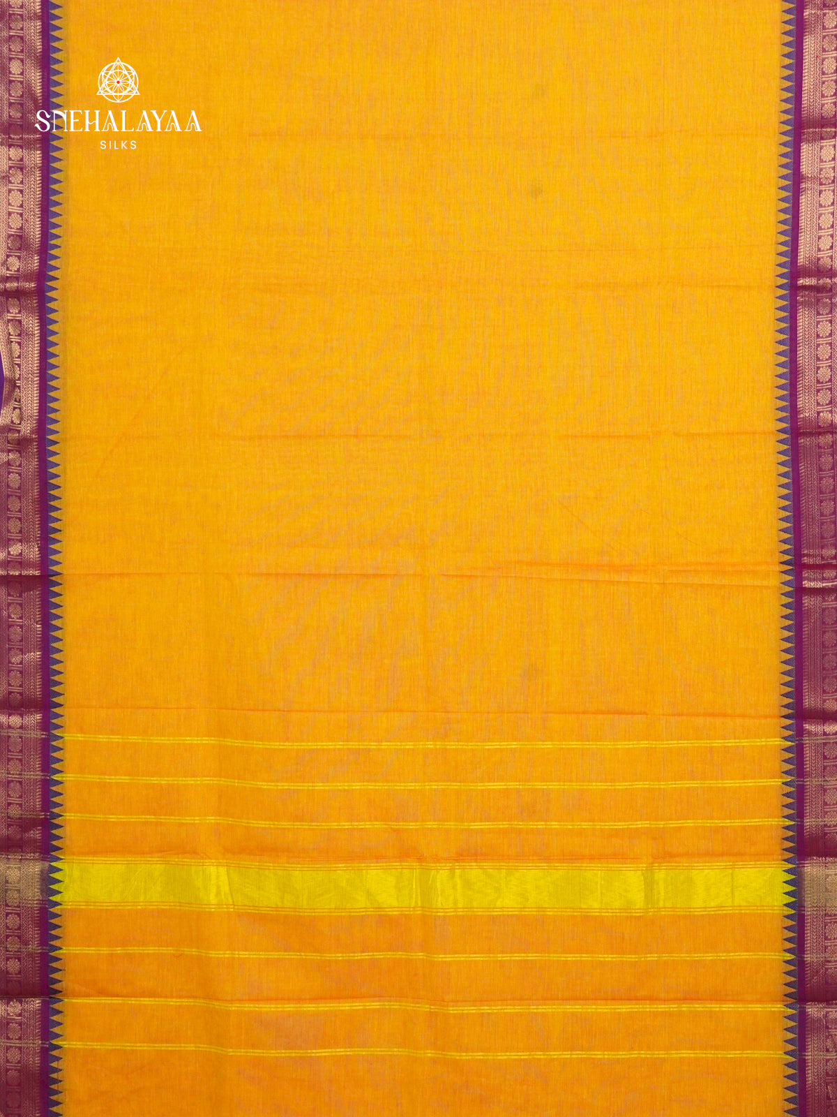 Mango Yellow Chettinad Cotton Saree