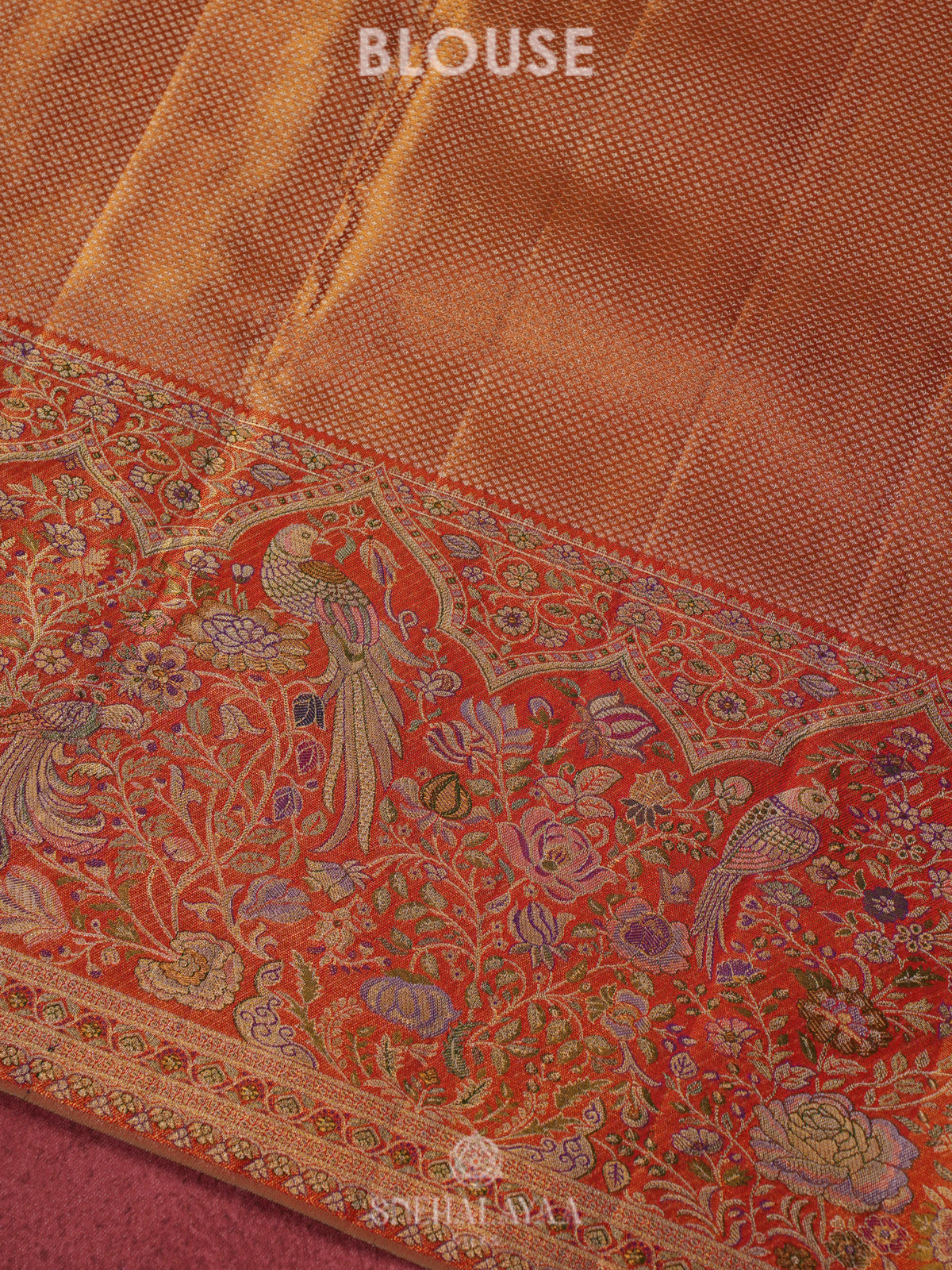 Purple Kanjivaram Silk Saree