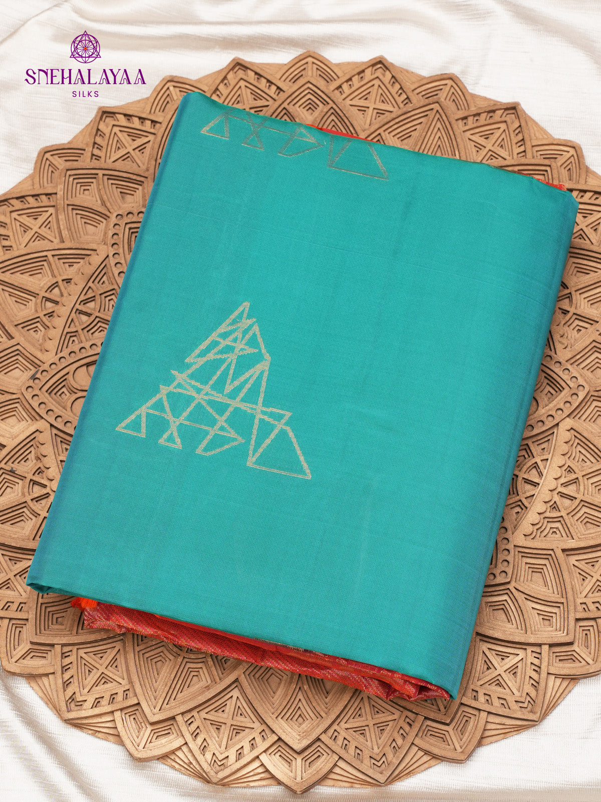 Teal Blue Kanjivaram Soft Silk Saree