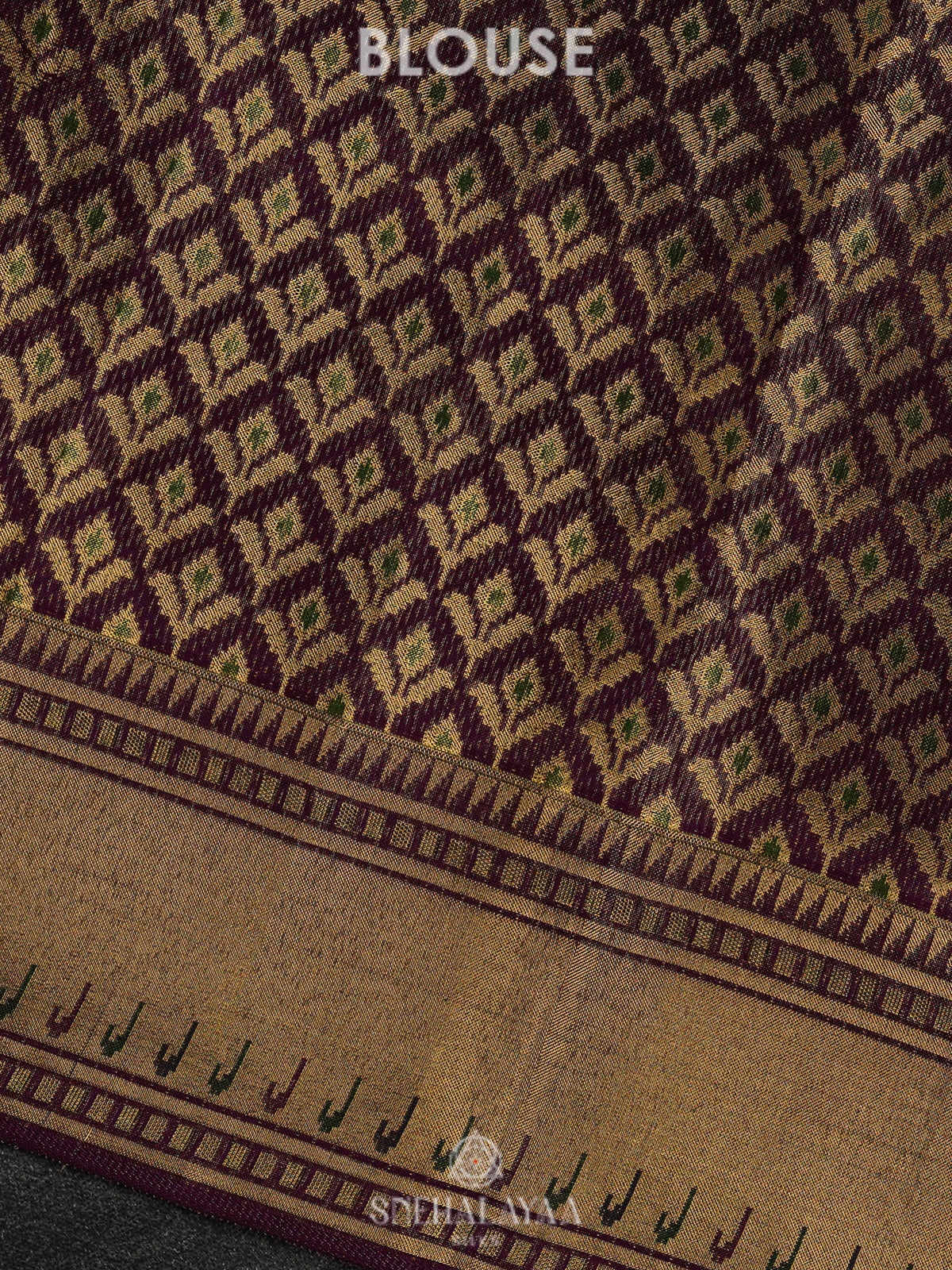 Maroon Kanjivaram Silk Saree