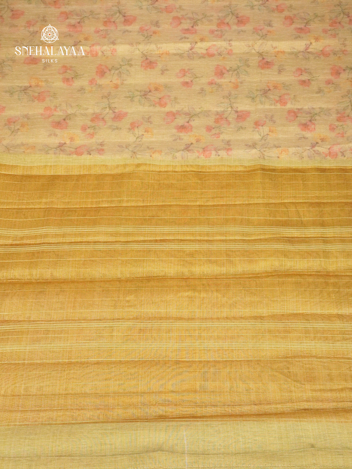 Beige Linen Tissue Saree