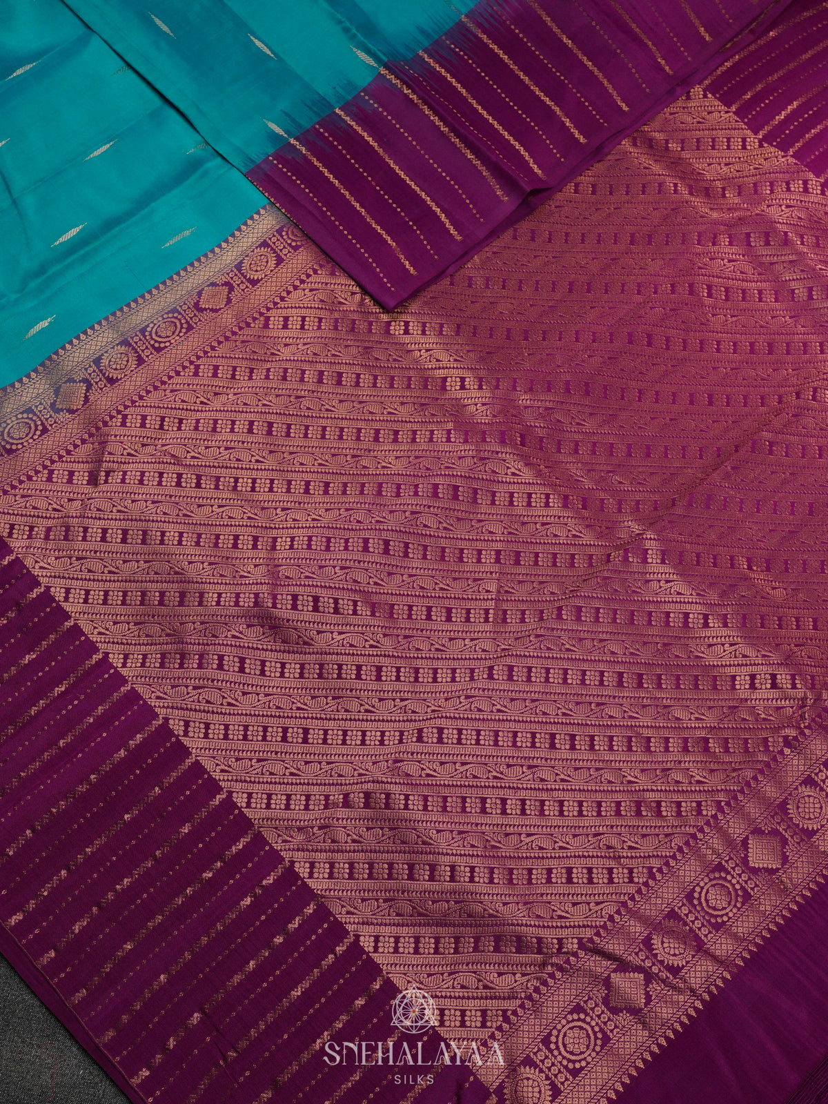 Blue Kanjivaram Silk Saree