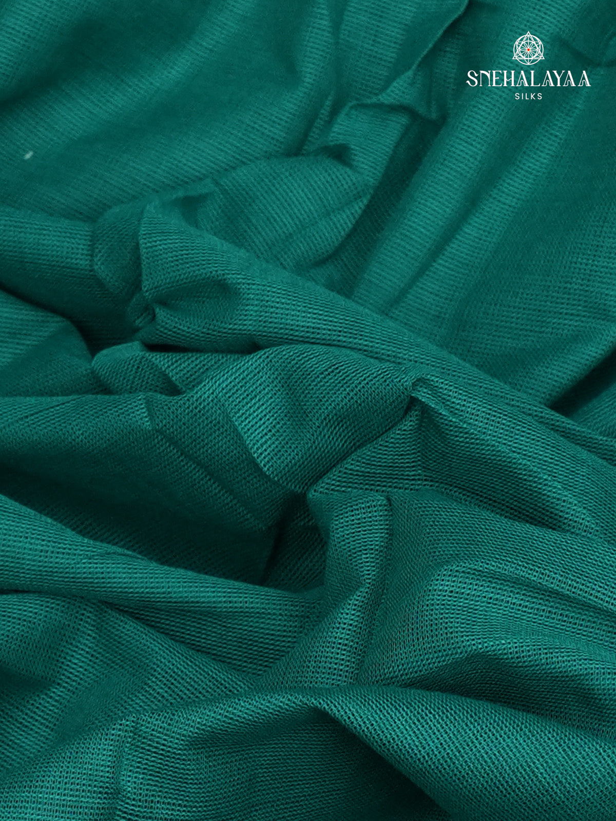Teal Blue Chettinad Cotton Saree