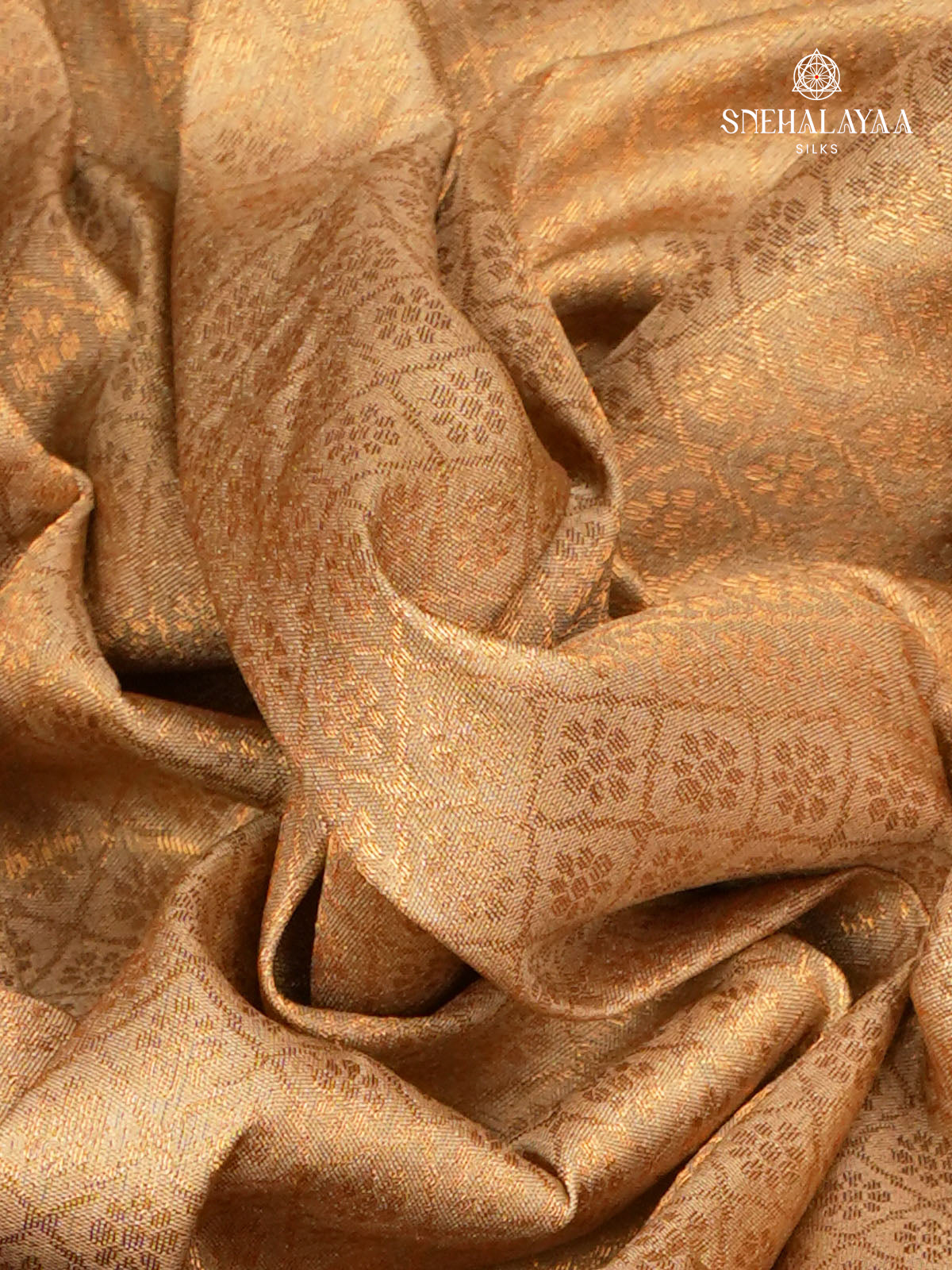 Golden Beige Soft Silk Saree