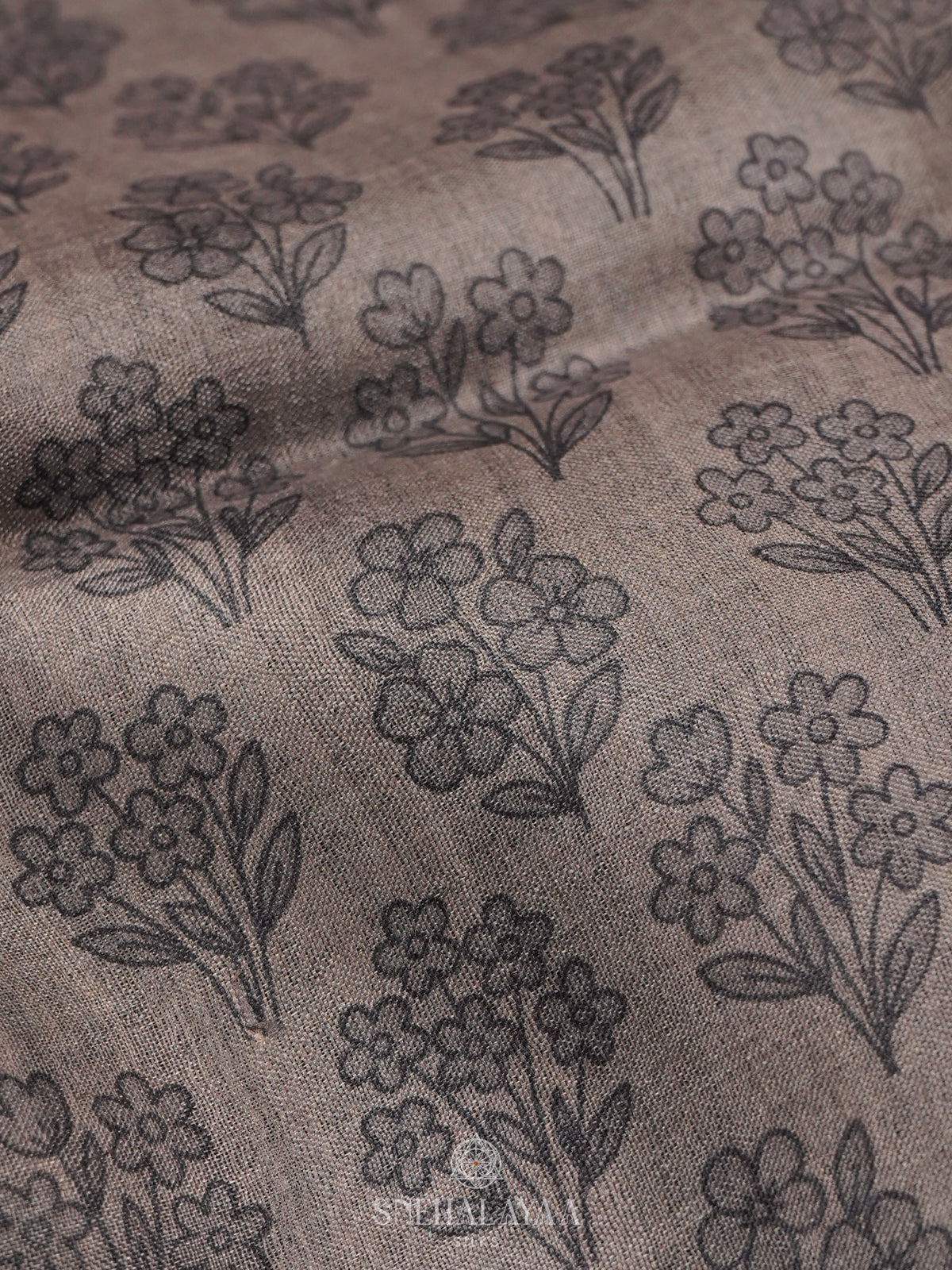 Grey Tussar Saree
