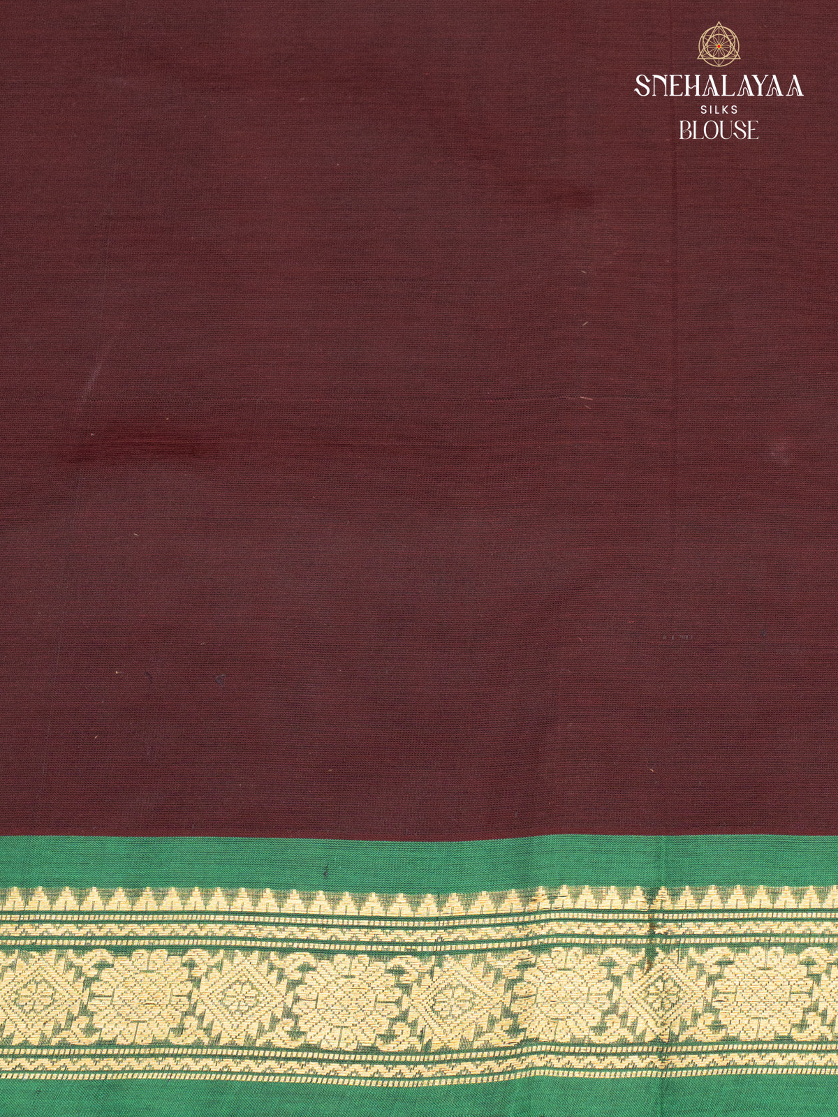 Brown Kanchi Silk Cotton Saree