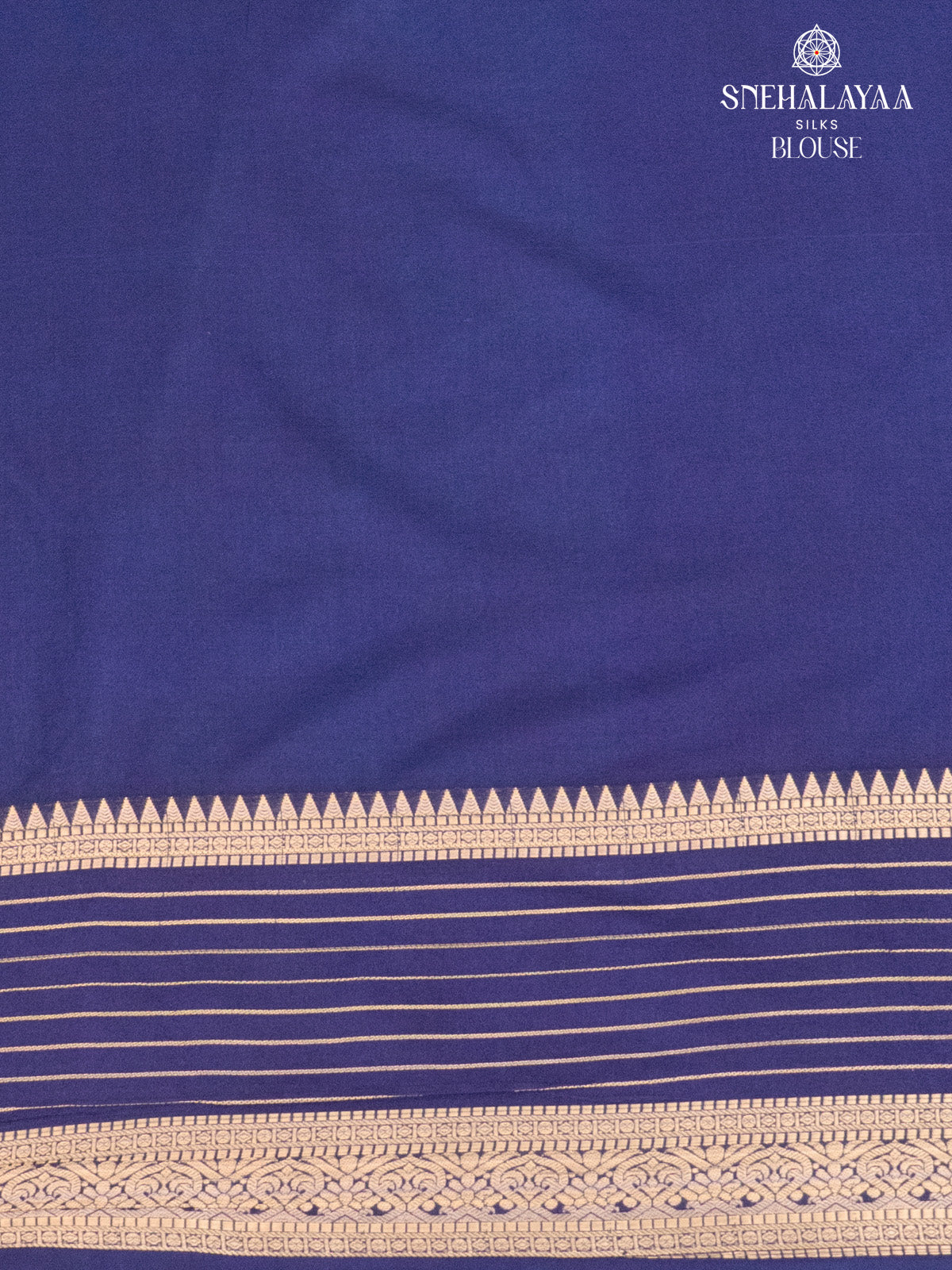 Ocean Blue Mysore Silk Saree