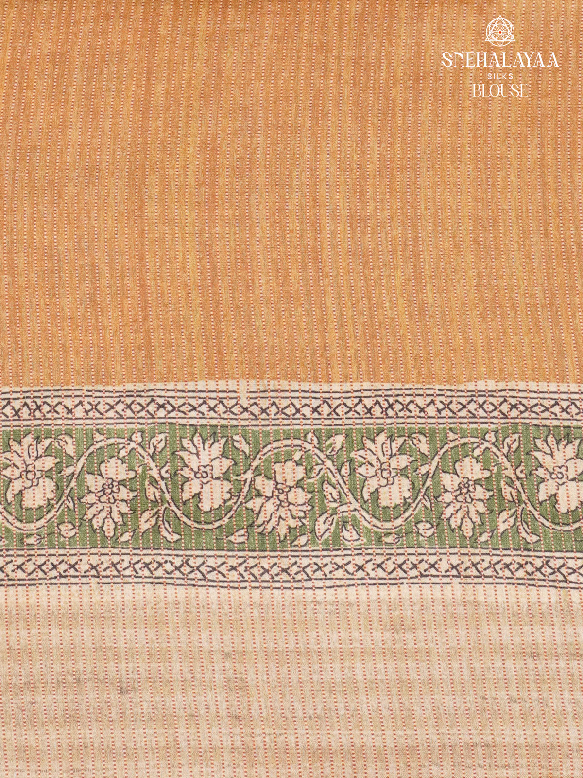 Olive Green Tussar Saree