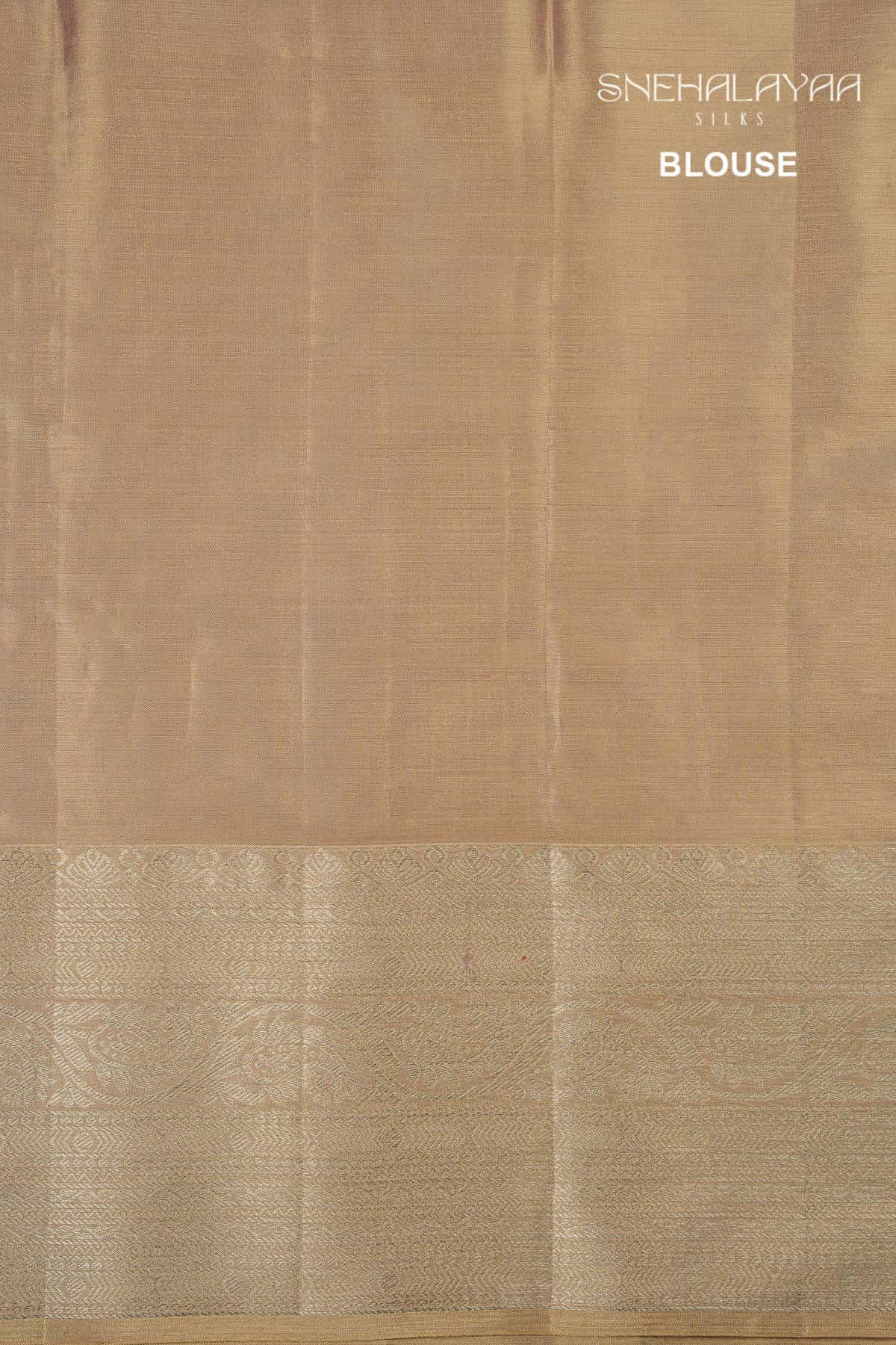 Golden kancheevaram Tissue Silk Saree