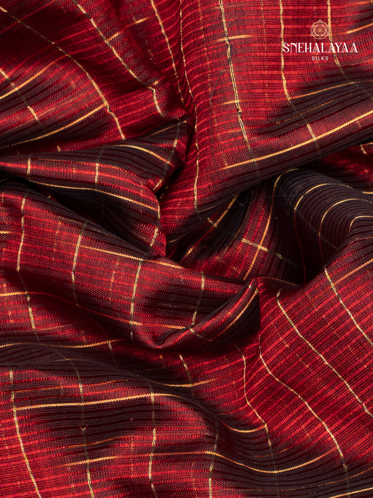 Maroon Mangalagiri Silk Cotton Saree