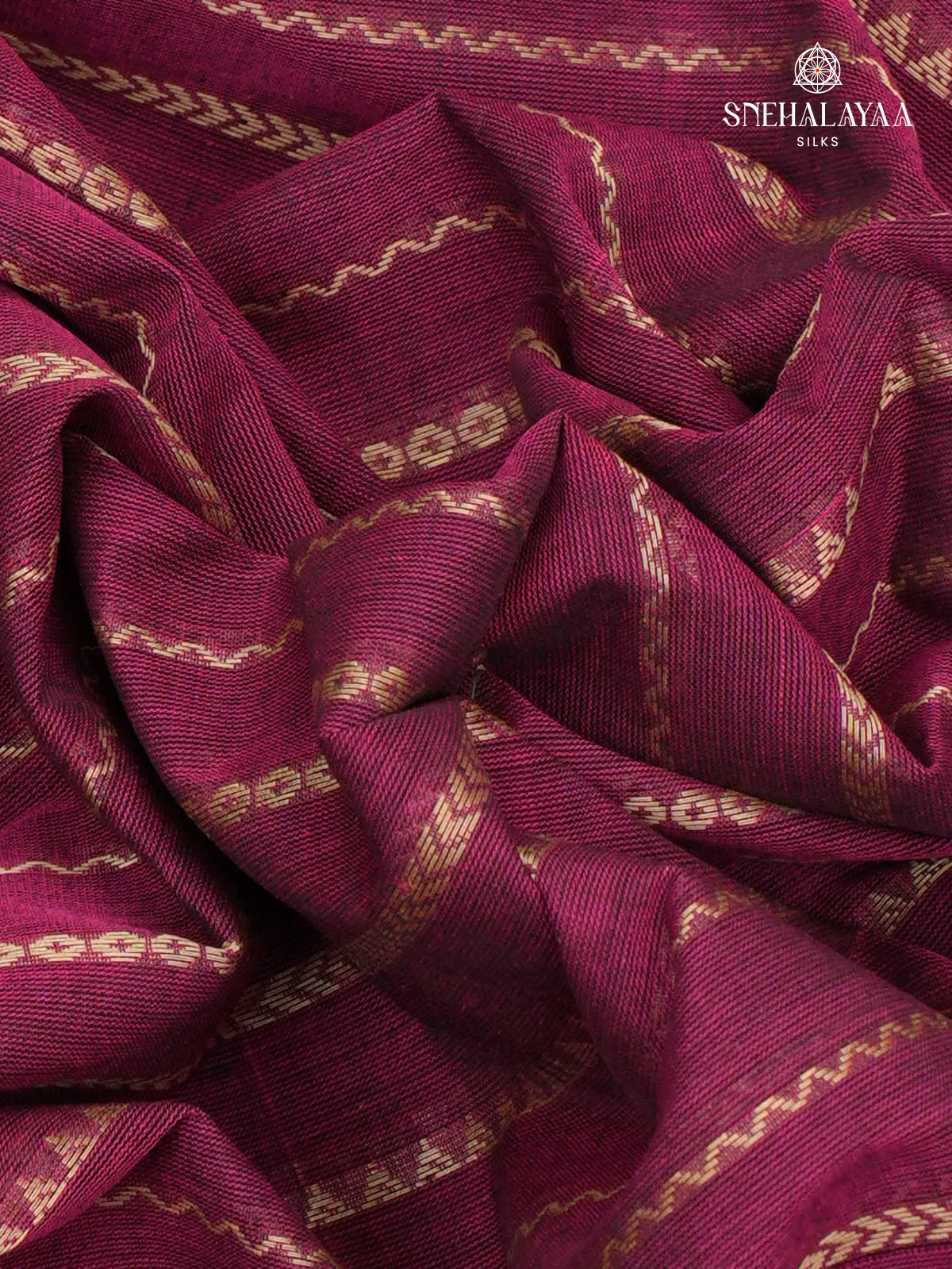 Magenta Venkatagiri Cotton Saree