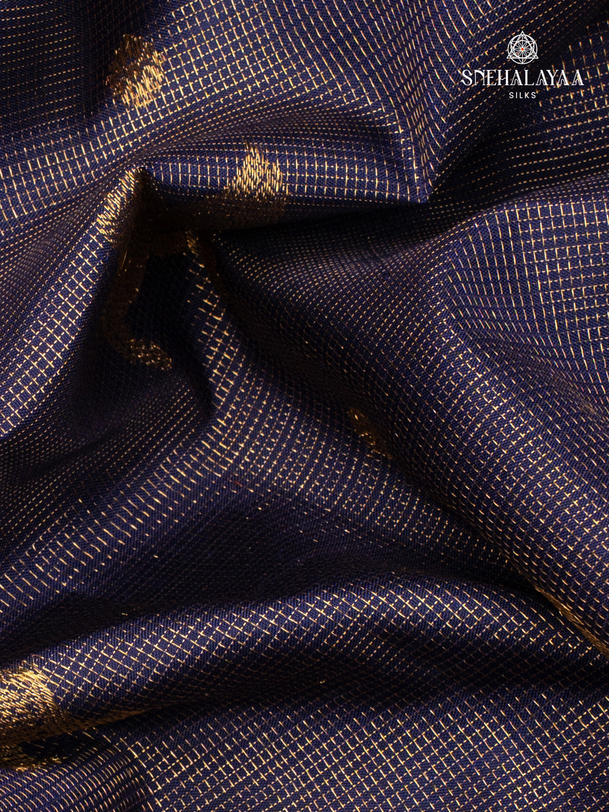 Navy Blue Kanjivaram Silk Saree