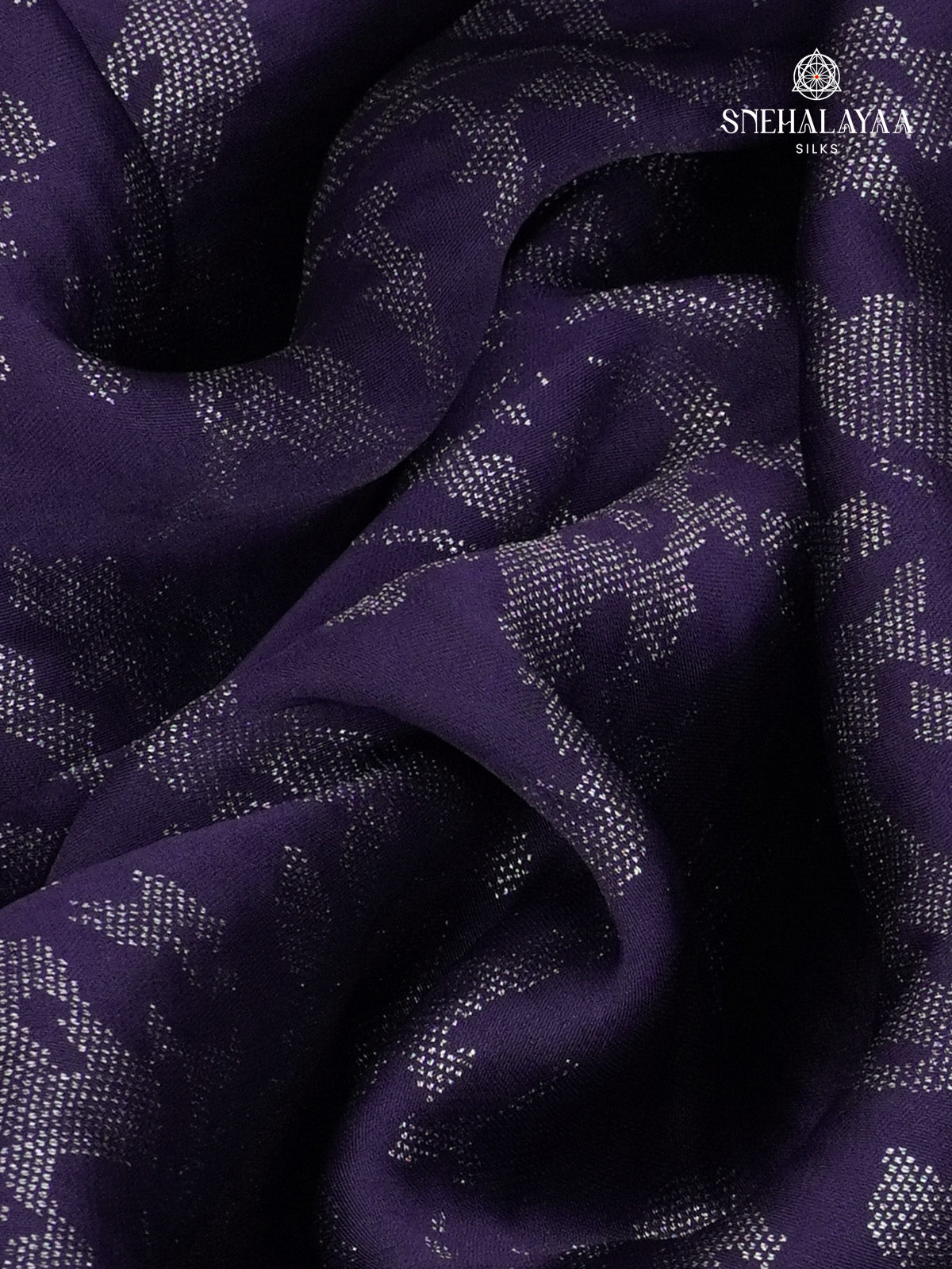 Navy Blue Designer Saree