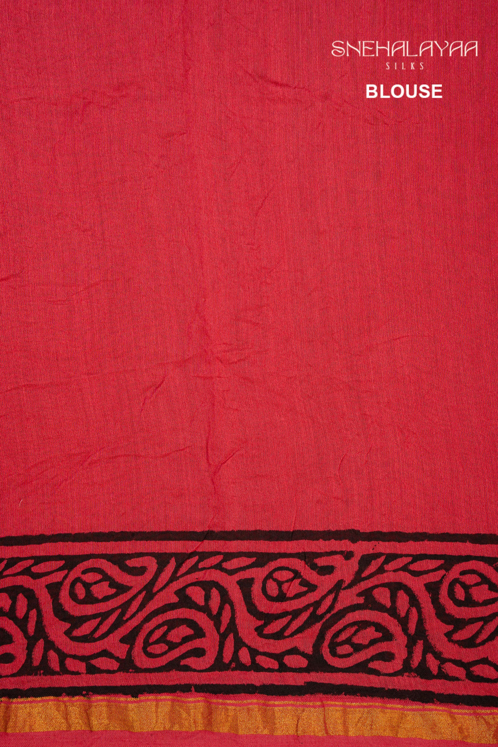Strawberry Pink Chanderi Silk Saree