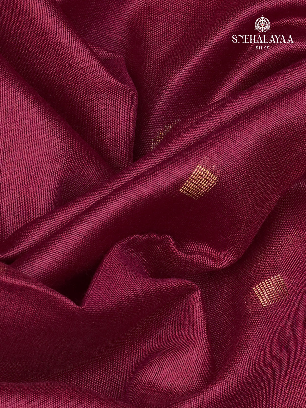 Burgundy Bamboo Silk Saree