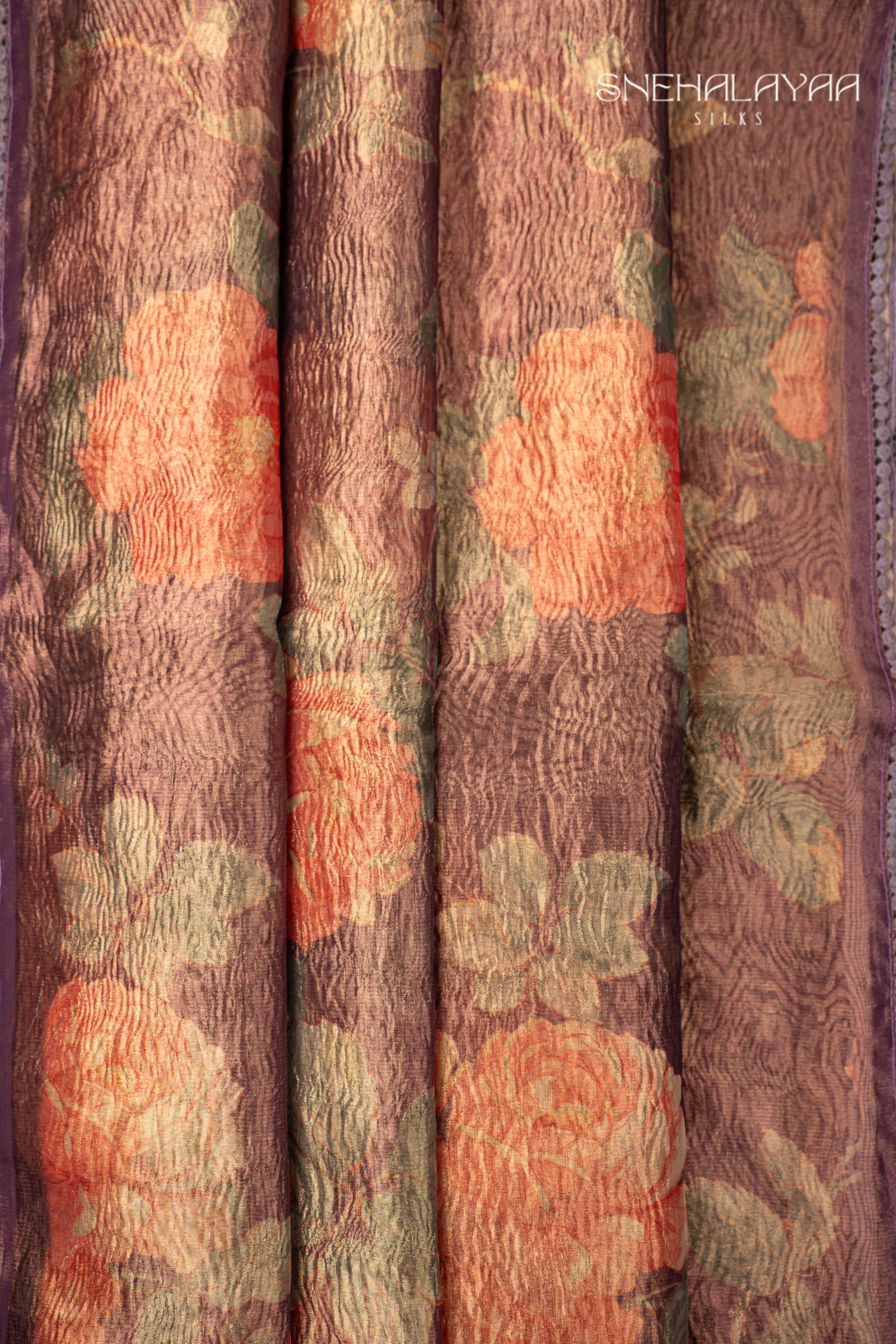 Purple Crush Tissue Saree